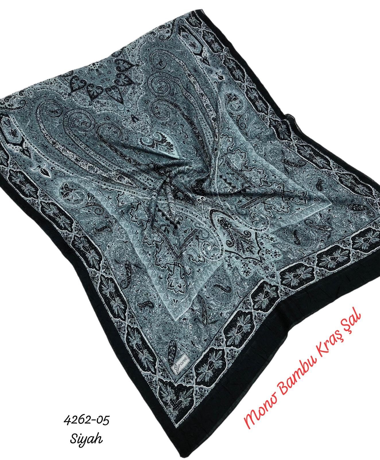 4262 Mono Bambu Kraş Şal