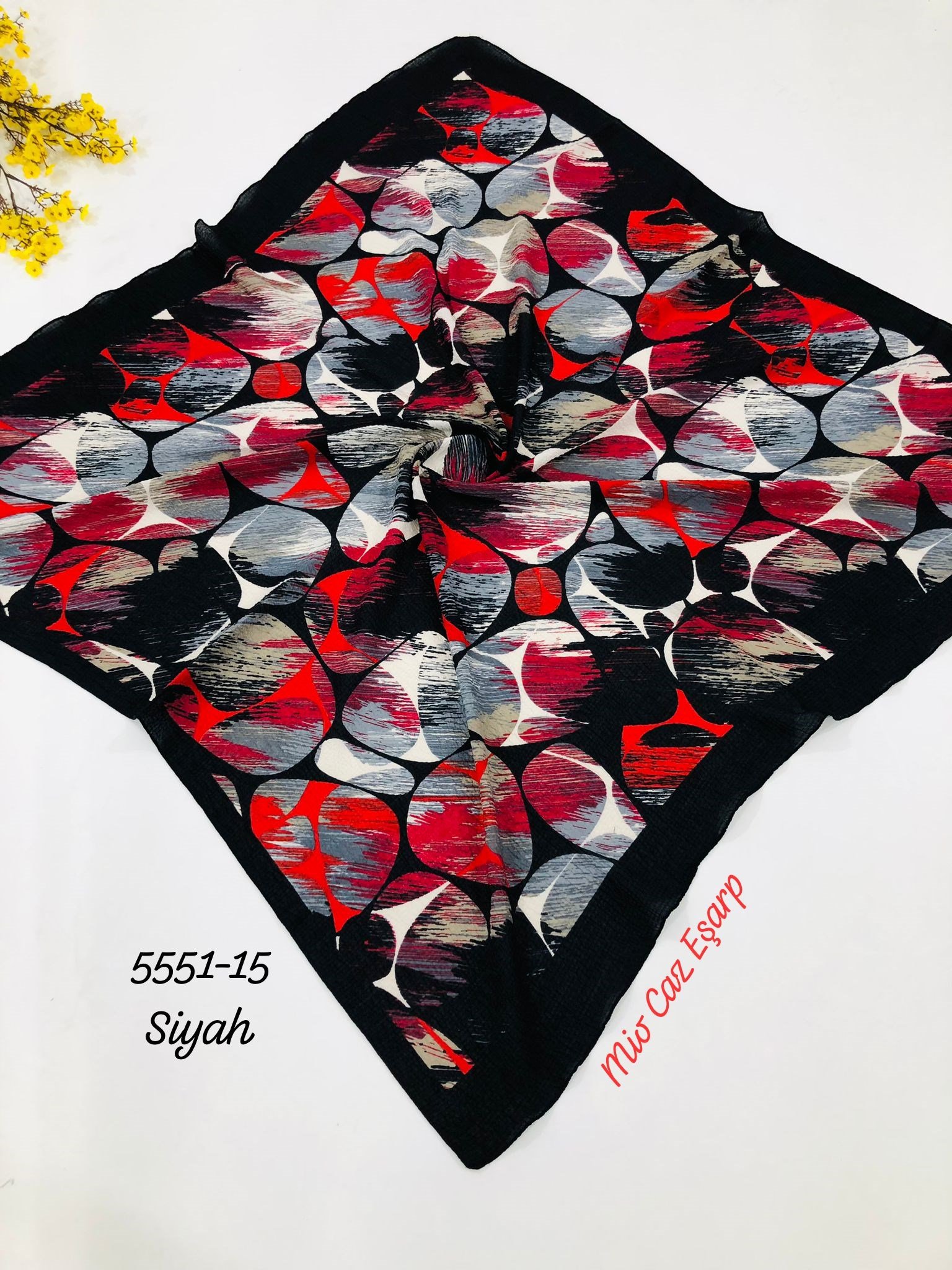 5551 Desenli Mio Caz Eşarp