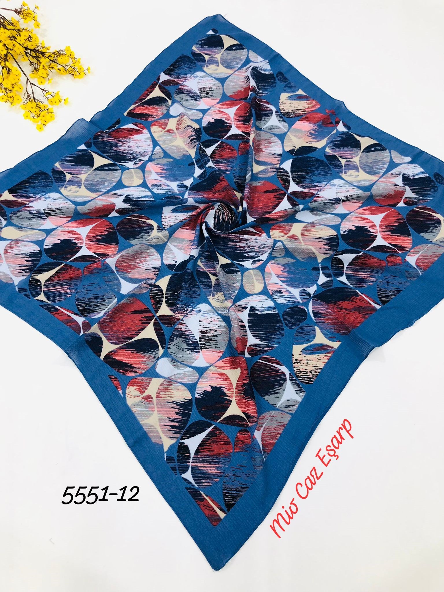 5551 Desenli Mio Caz Eşarp