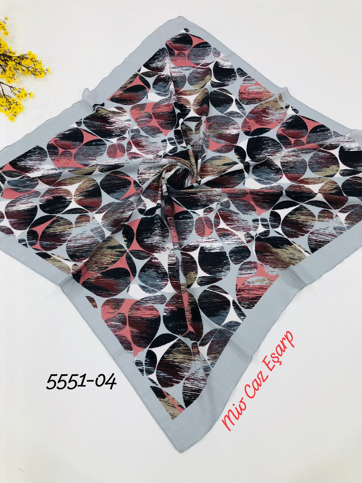5551 Desenli Mio Caz Eşarp