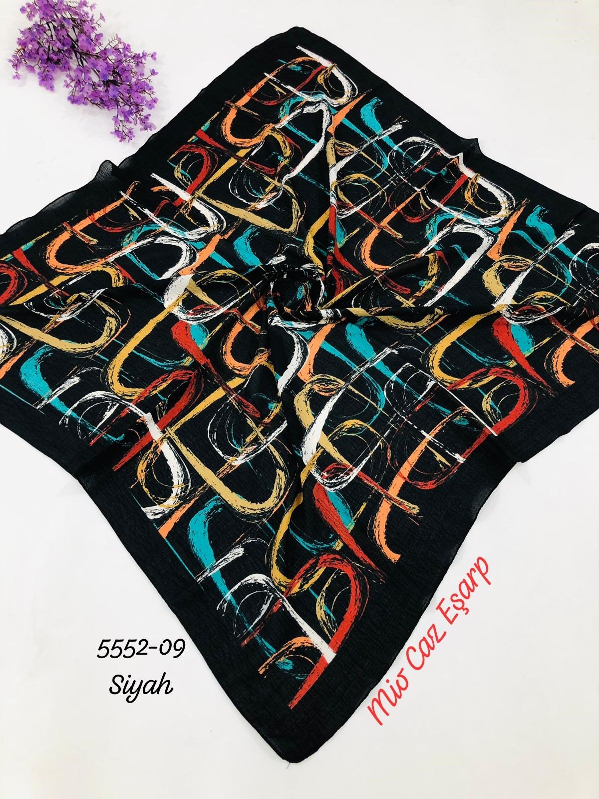 5552 Desenli Mio Caz Eşarp