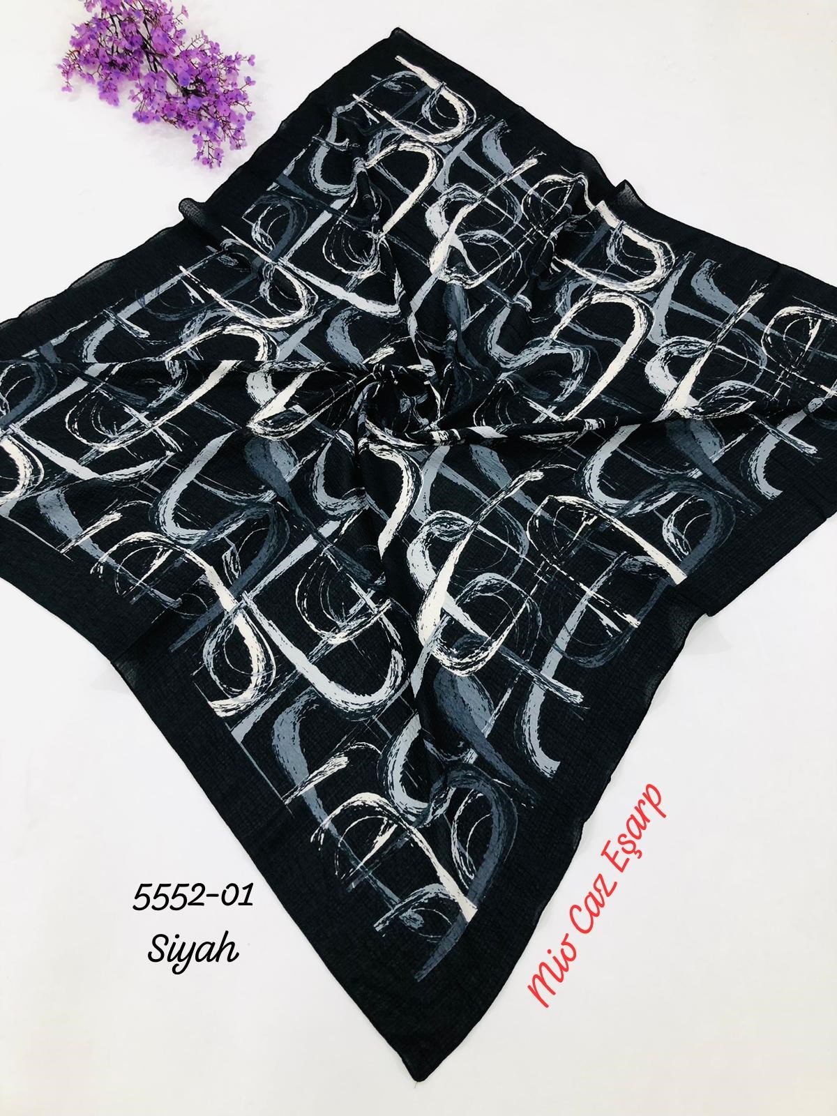 5552 Desenli Mio Caz Eşarp