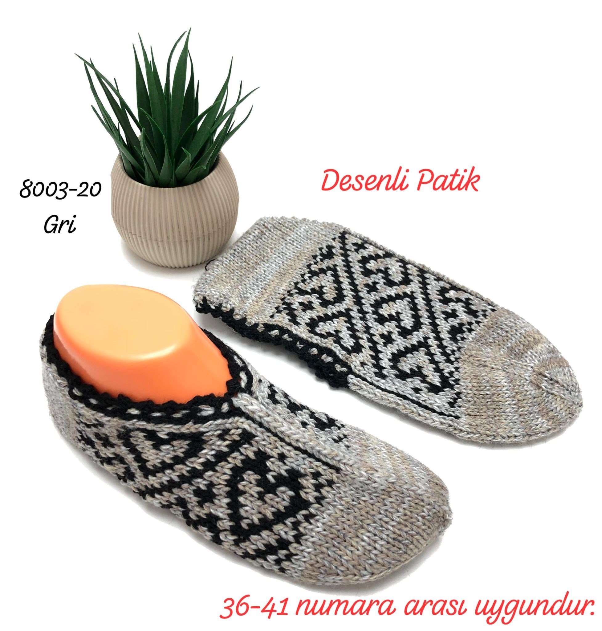 8003 Desenli Patik