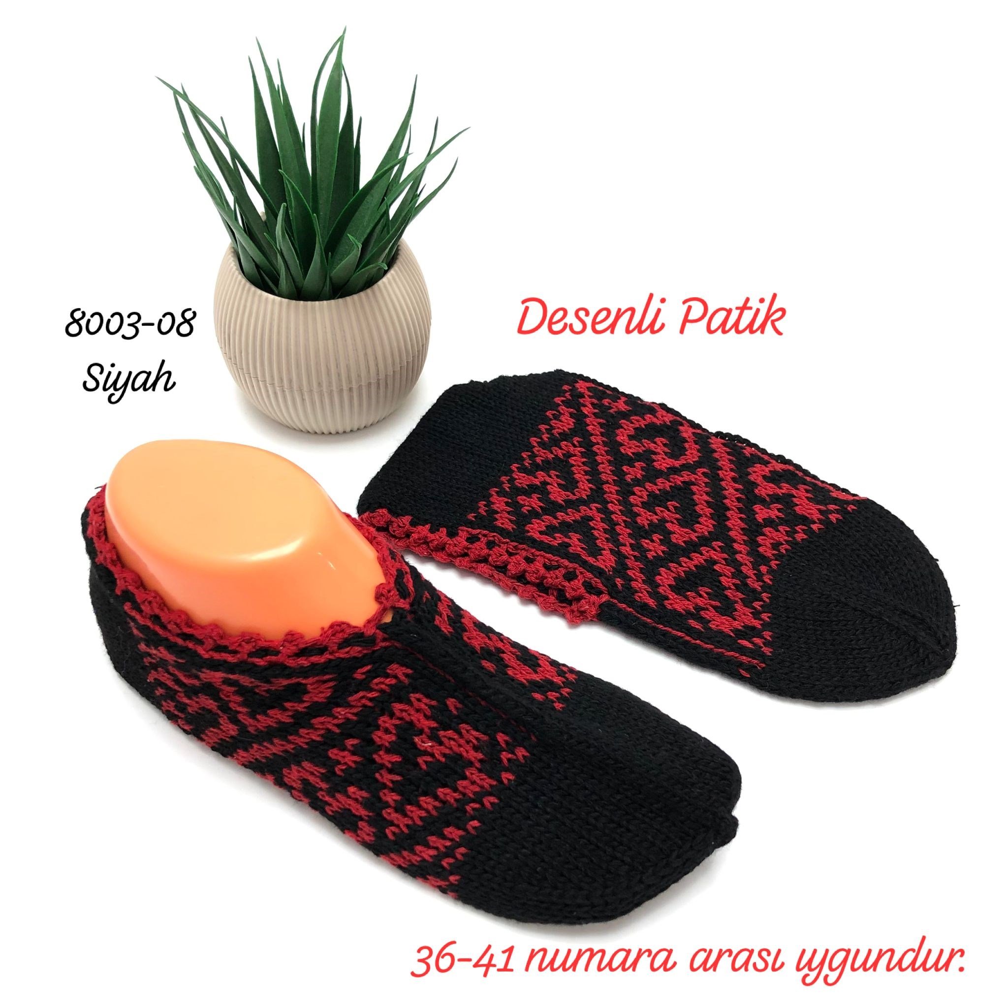 8003 Desenli Patik