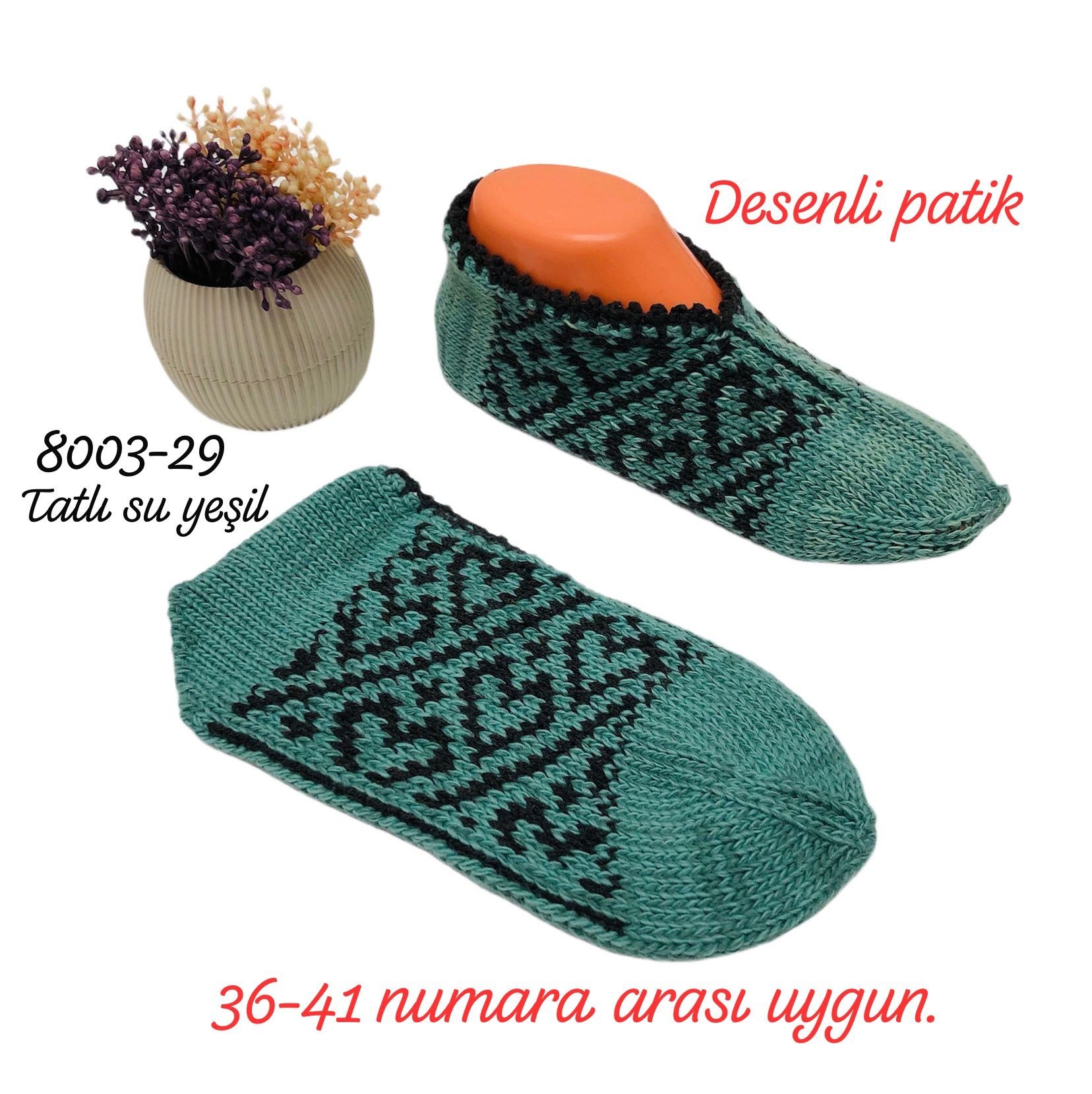 8003 Desenli Patik