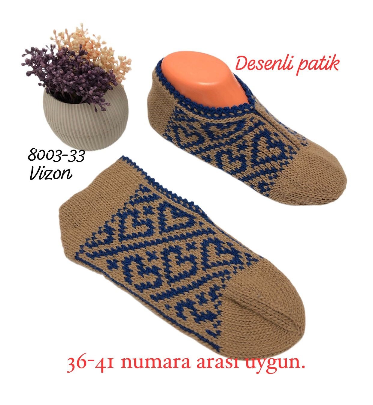 8003 Desenli Patik