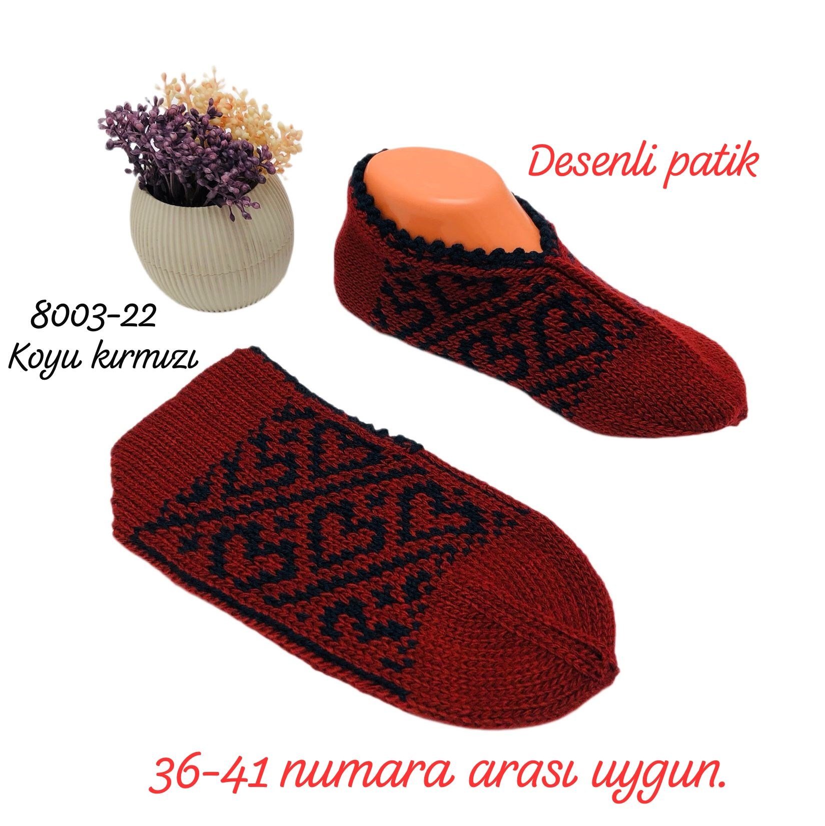 8003 Desenli Patik