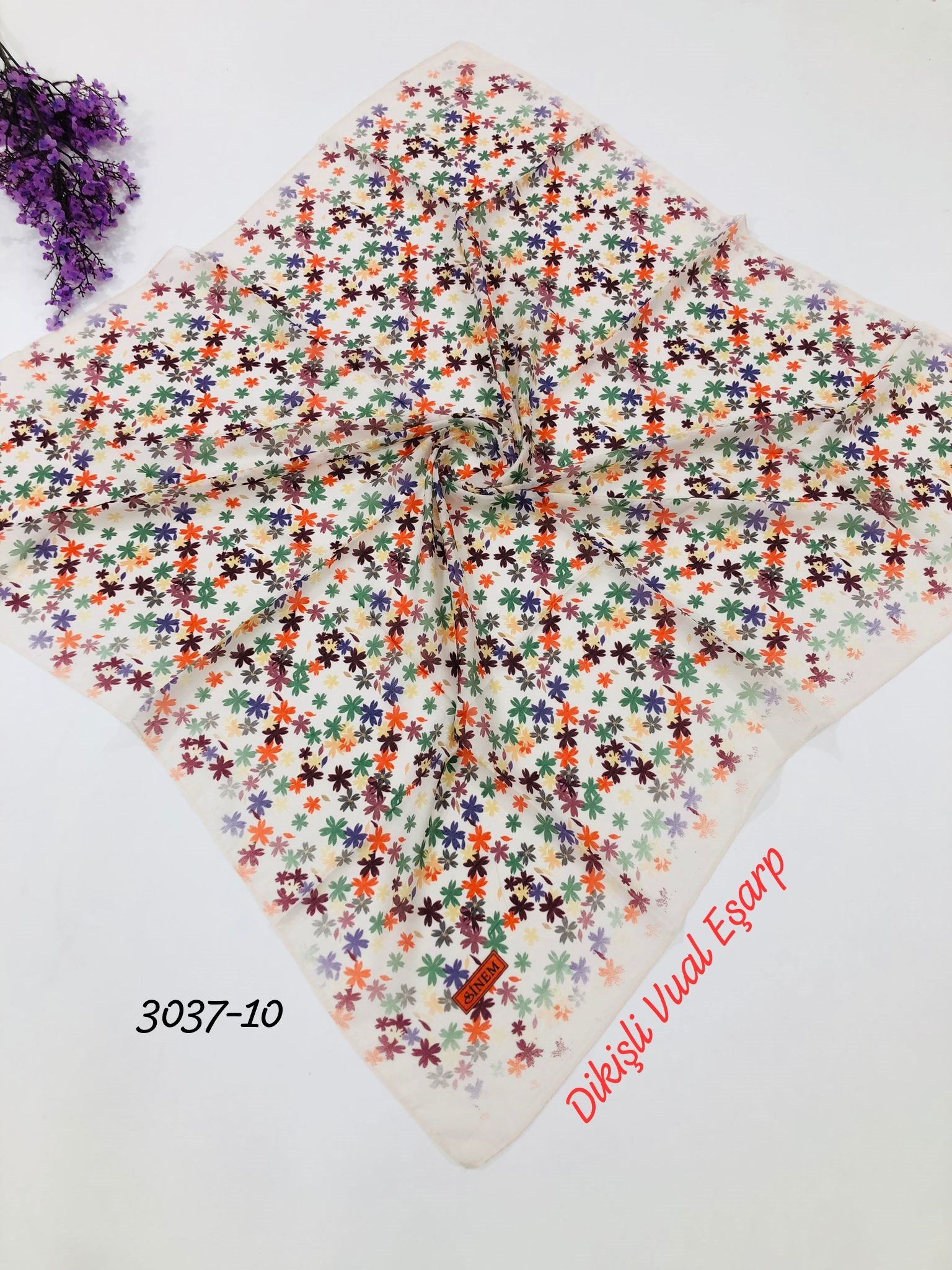 3037 Dikişli Vual Eşarp