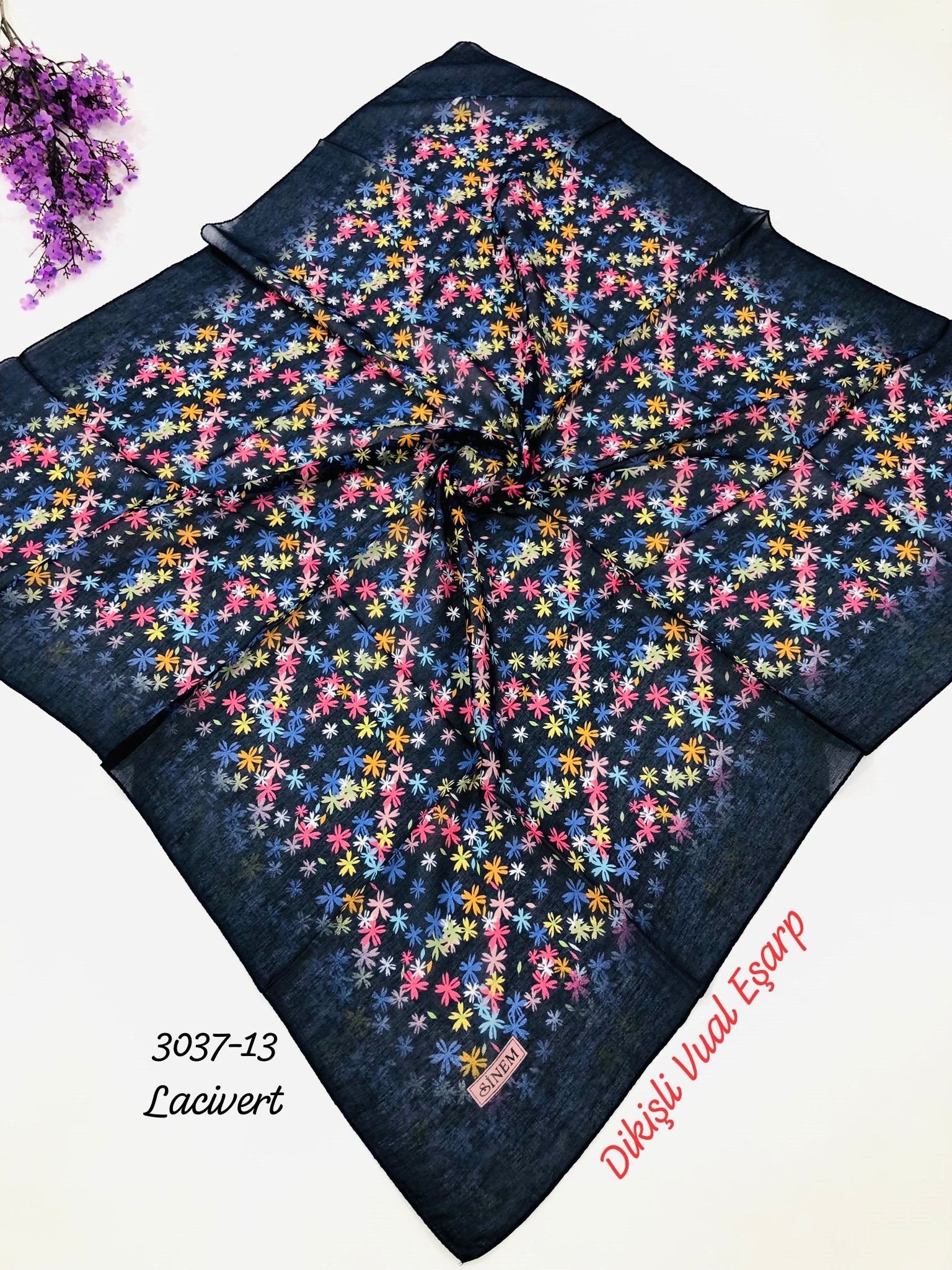 3037 Dikişli Vual Eşarp