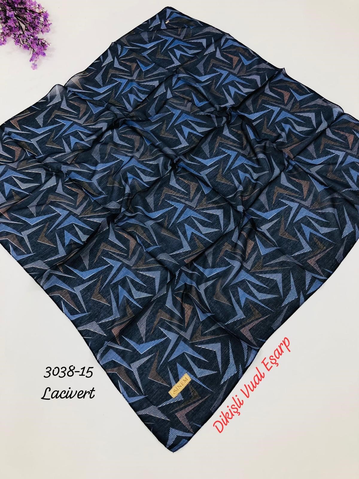 3038 Dikişli Vual Eşarp
