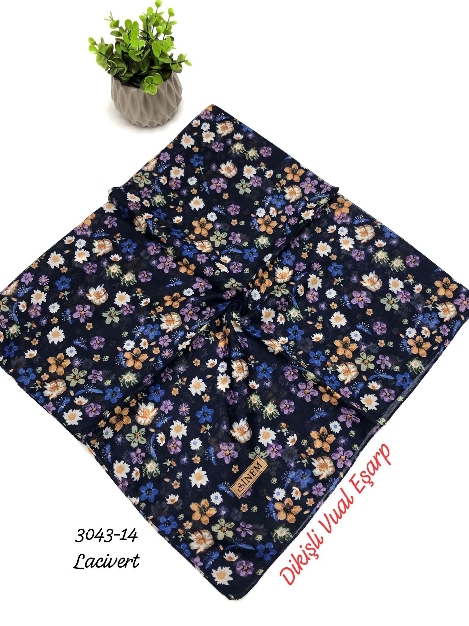3043 Dikişli Vual Eşarp