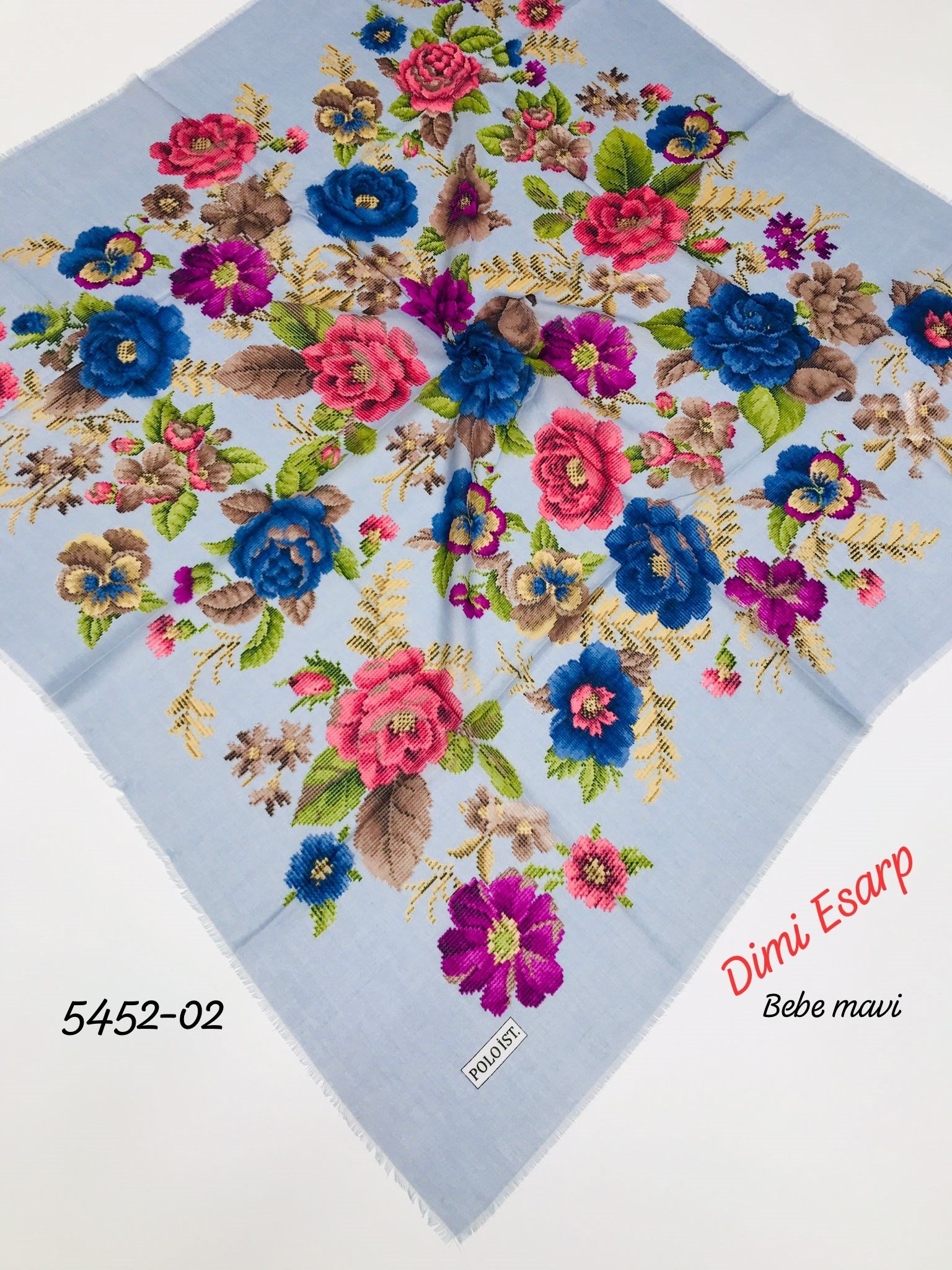 5452 Dimi Flamlı Eşarp