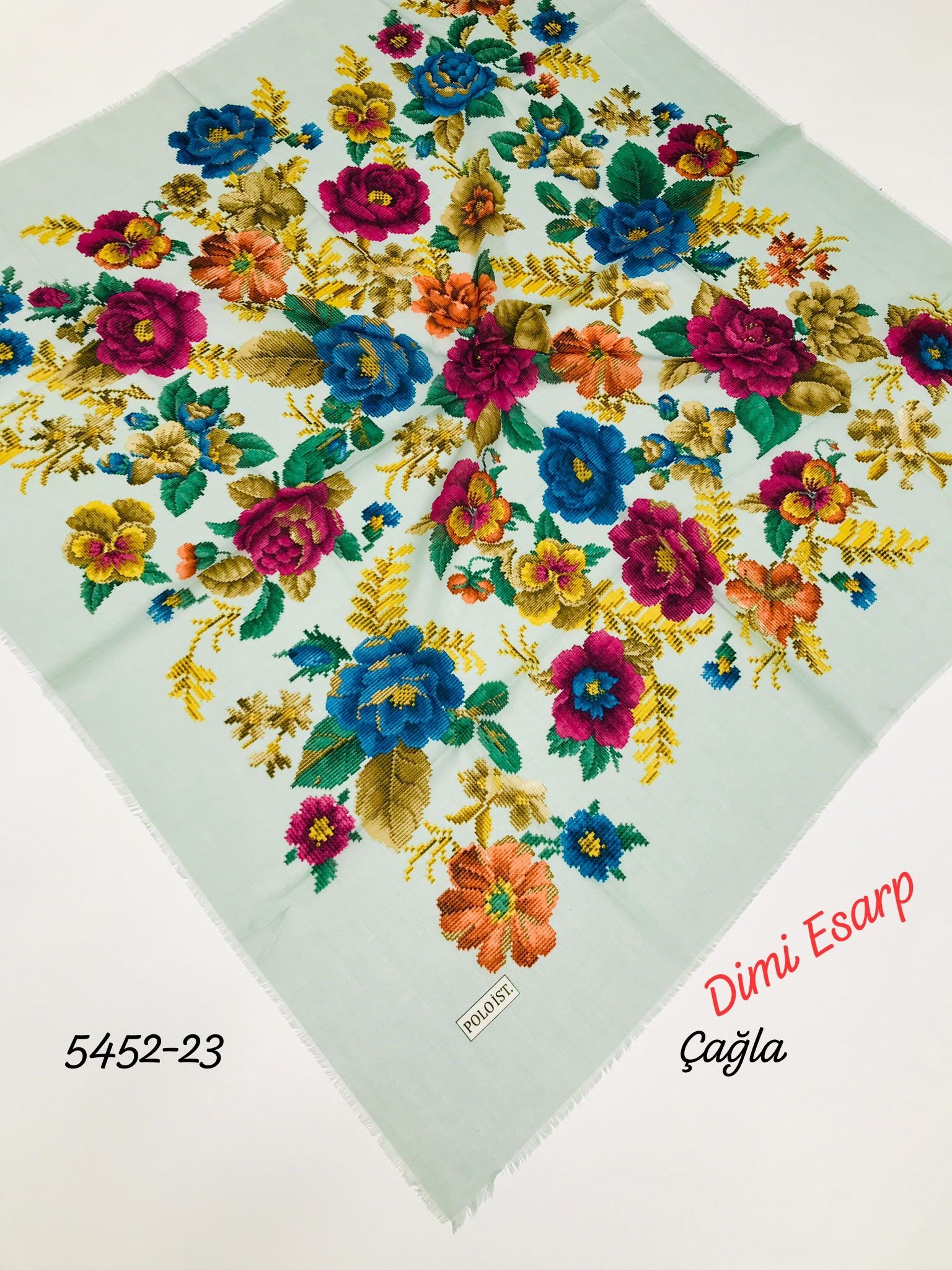 5452 Dimi Flamlı Eşarp
