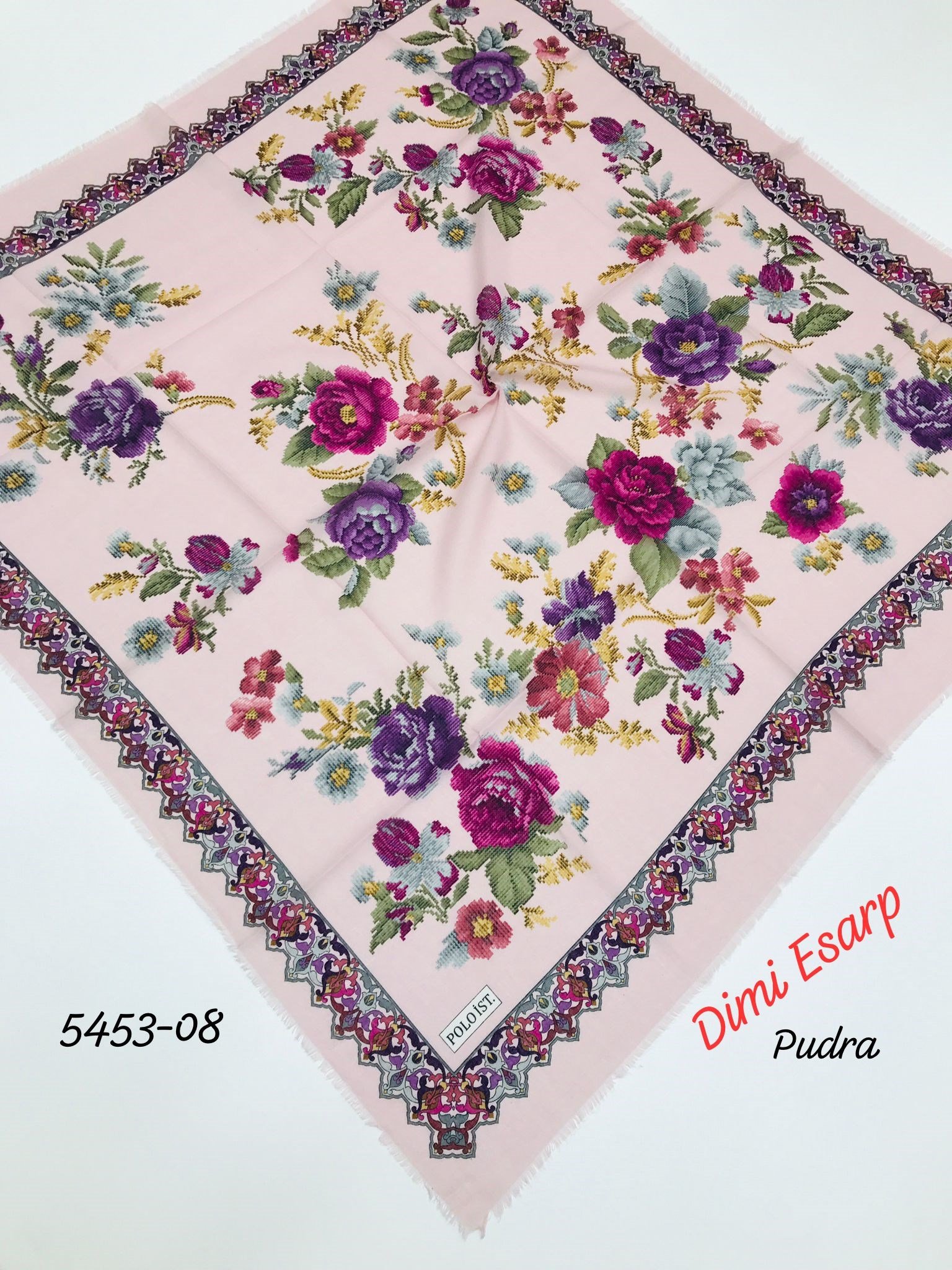 5453 Dimi Flamlı Eşarp