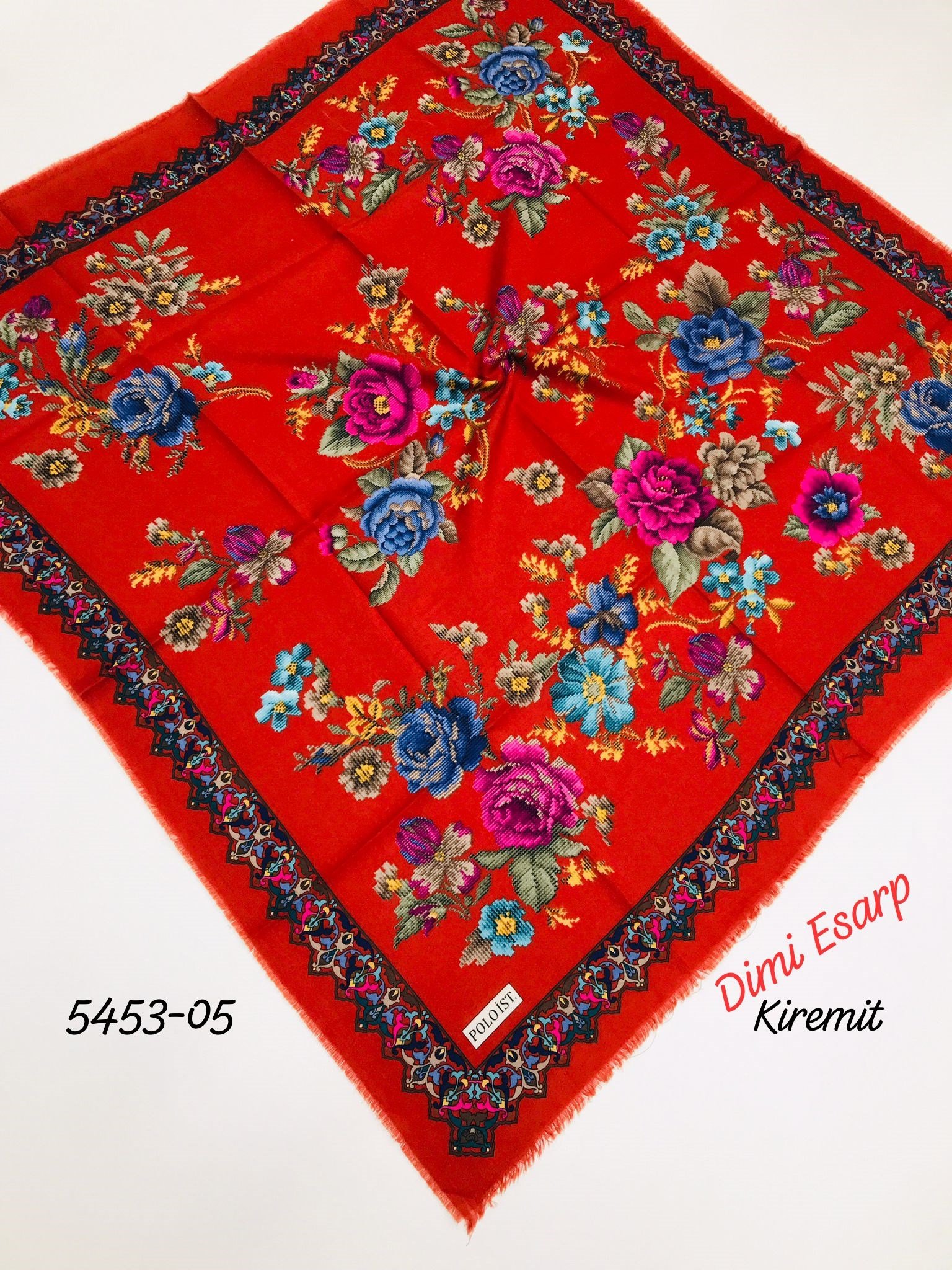 5453 Dimi Flamlı Eşarp