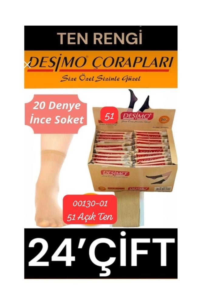 00130 Soket Çorap 24 lü Paket