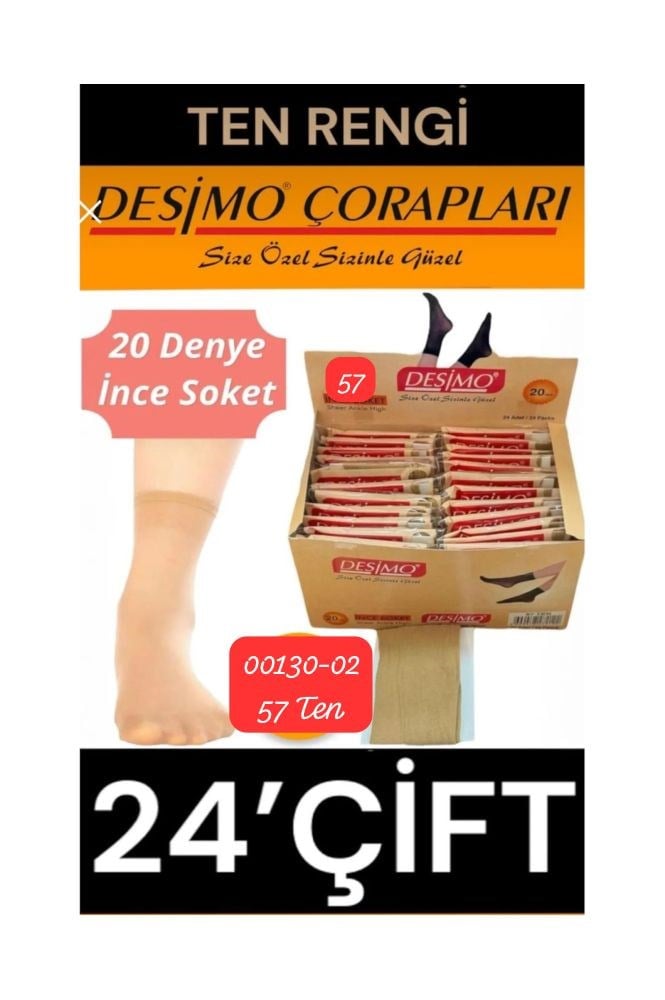 00130 Soket Çorap 24 lü Paket