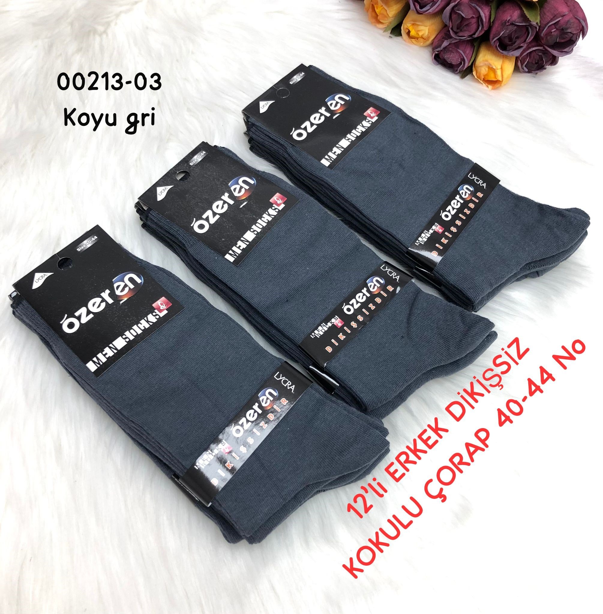 Erkek Dikişsiz Kokulu Çorap