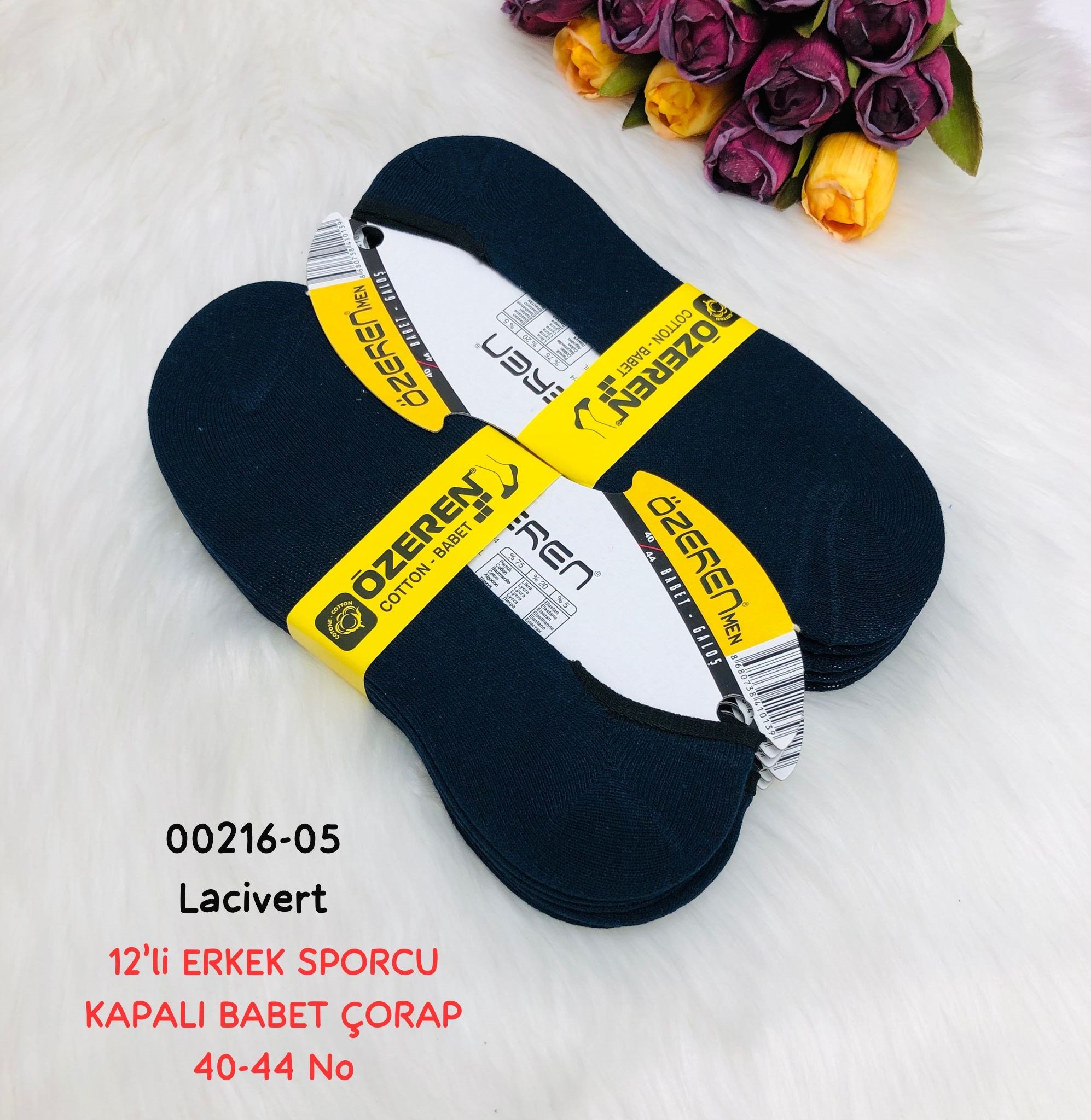 Erkek Sporcu Kapalı Babet Çorap