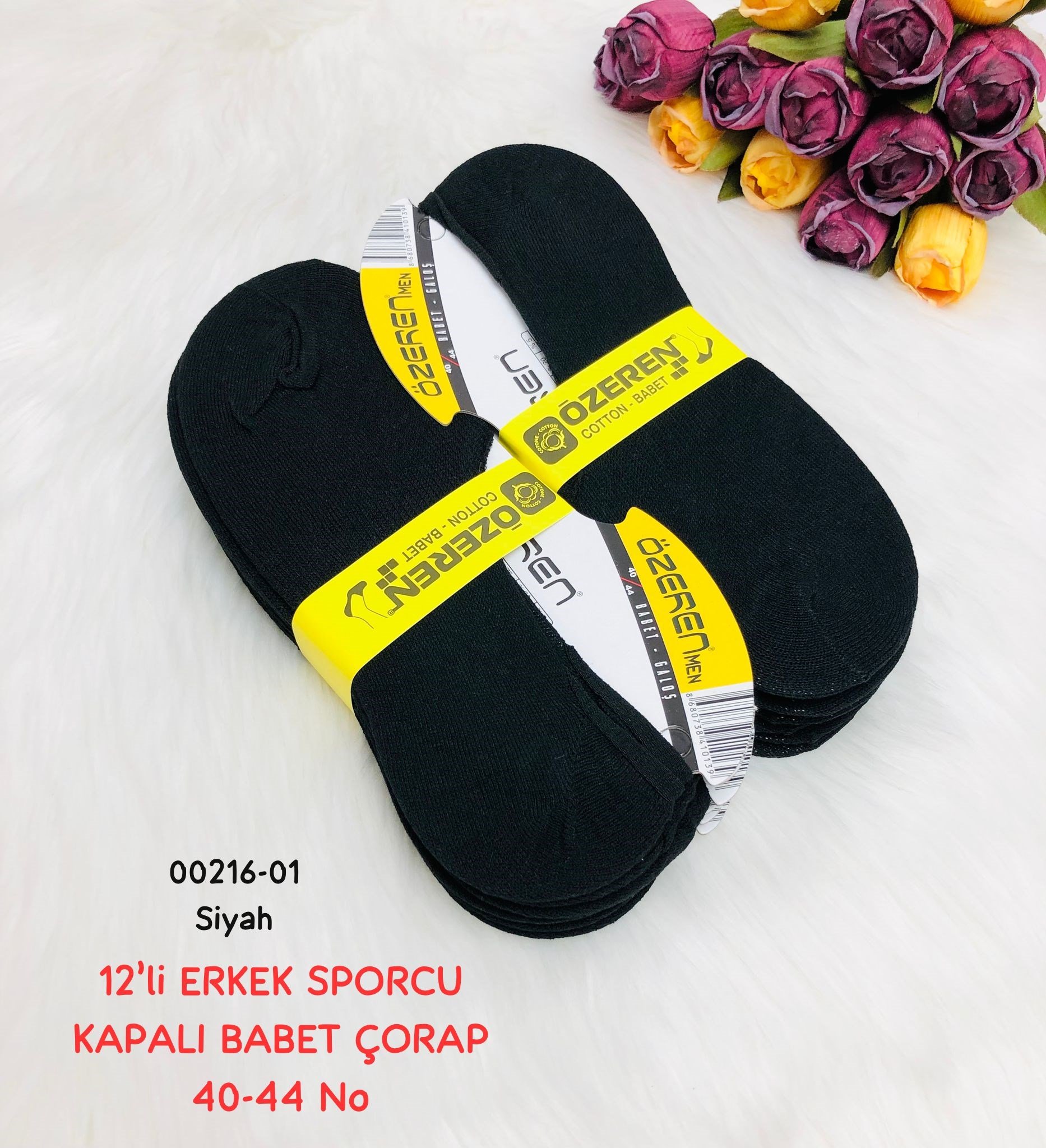 Erkek Sporcu Kapalı Babet Çorap