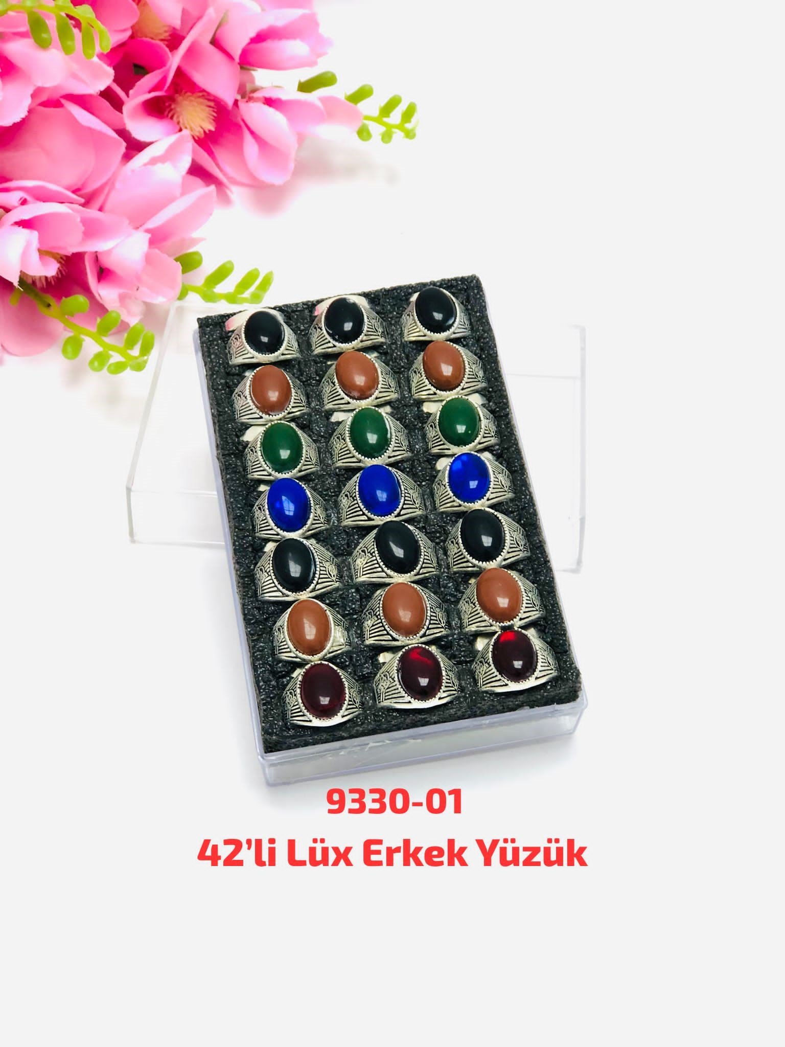 9330 Lüks Erkek Yüzük 42'li