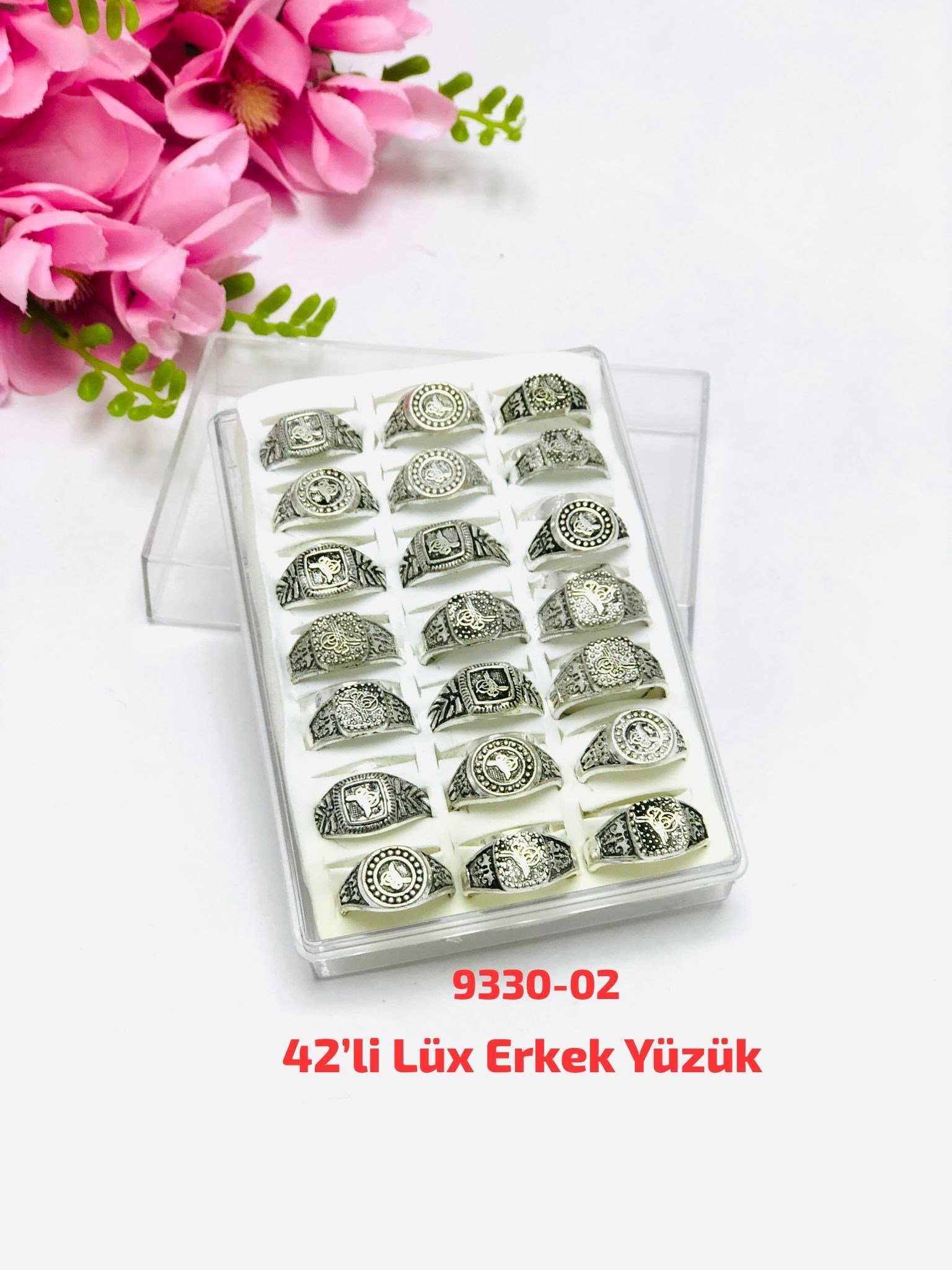 9330 Lüks Erkek Yüzük 42'li