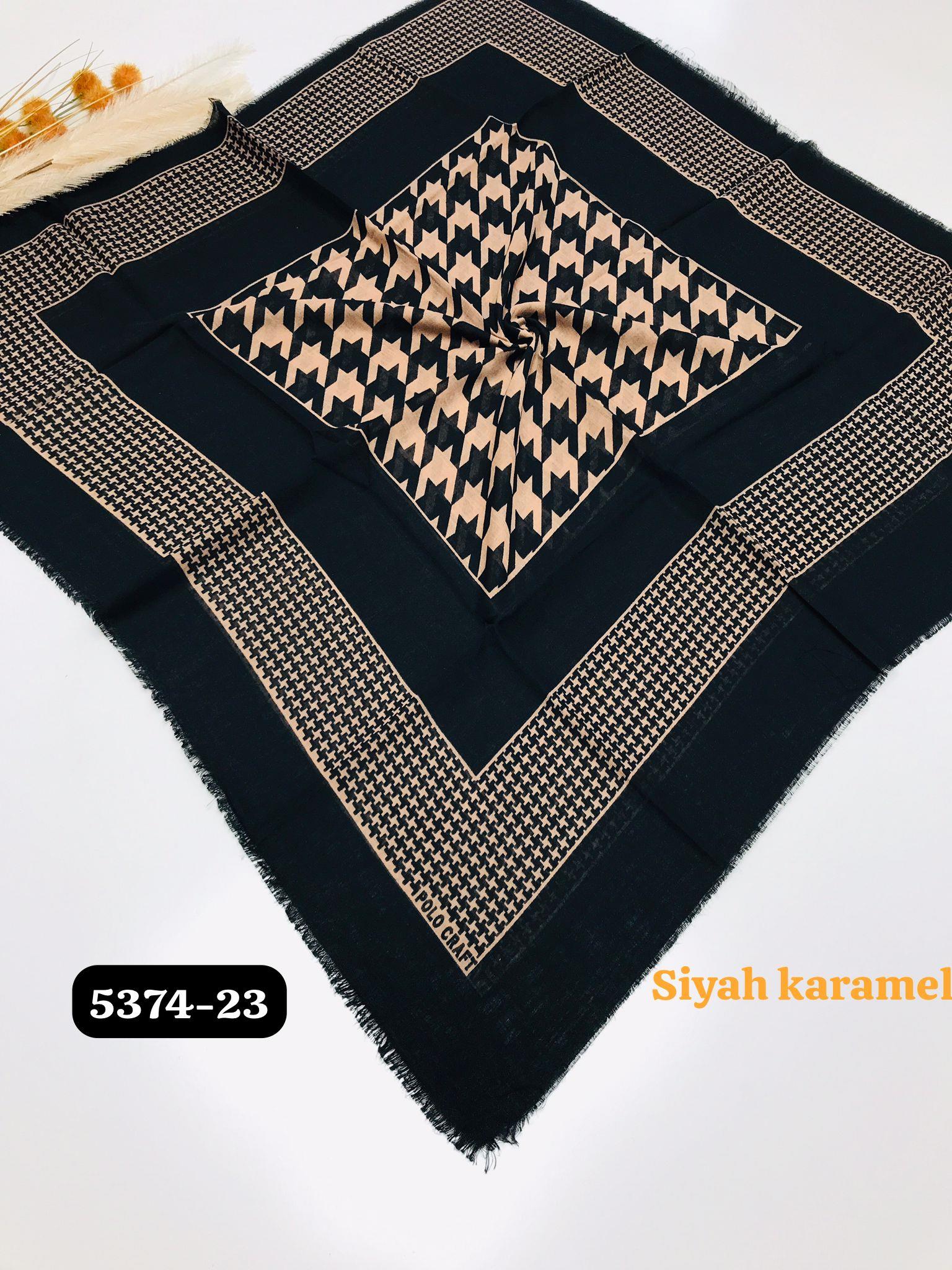 5374 Flamlı  Pamuk Eşarp