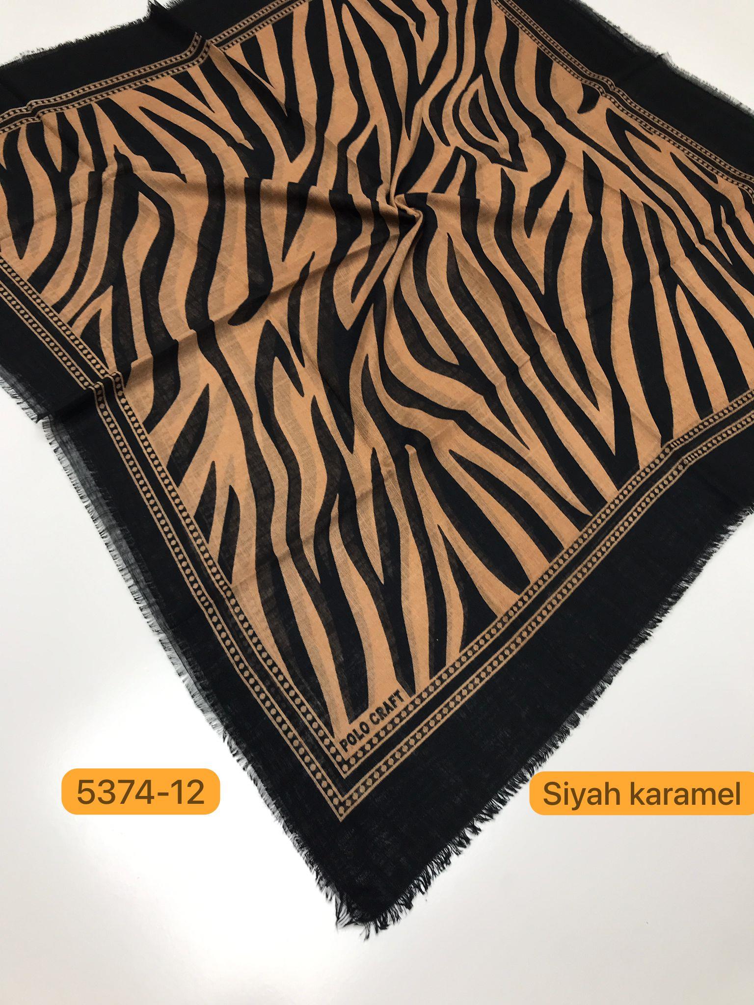 5374 Flamlı  Pamuk Eşarp