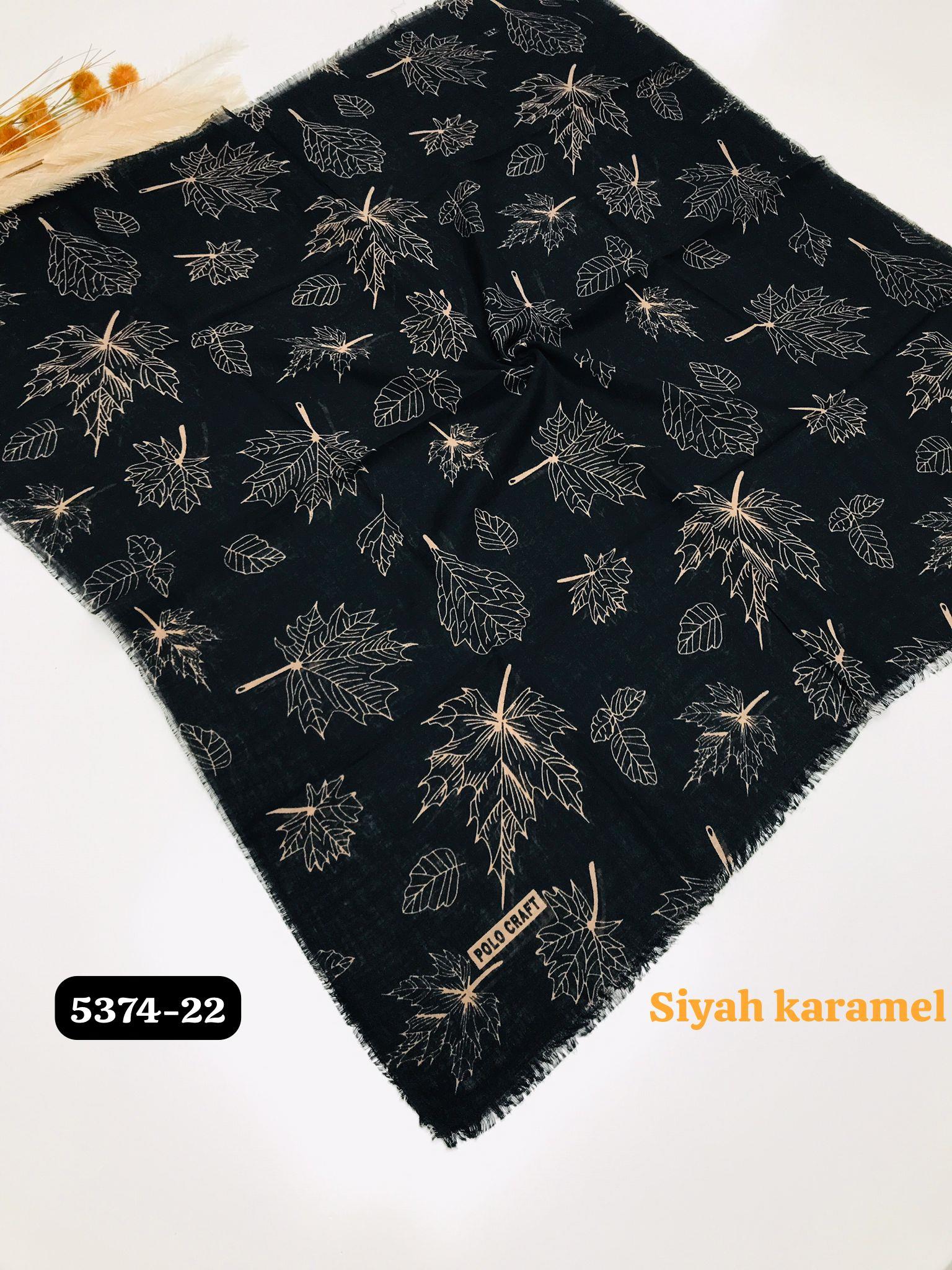 5374 Flamlı  Pamuk Eşarp
