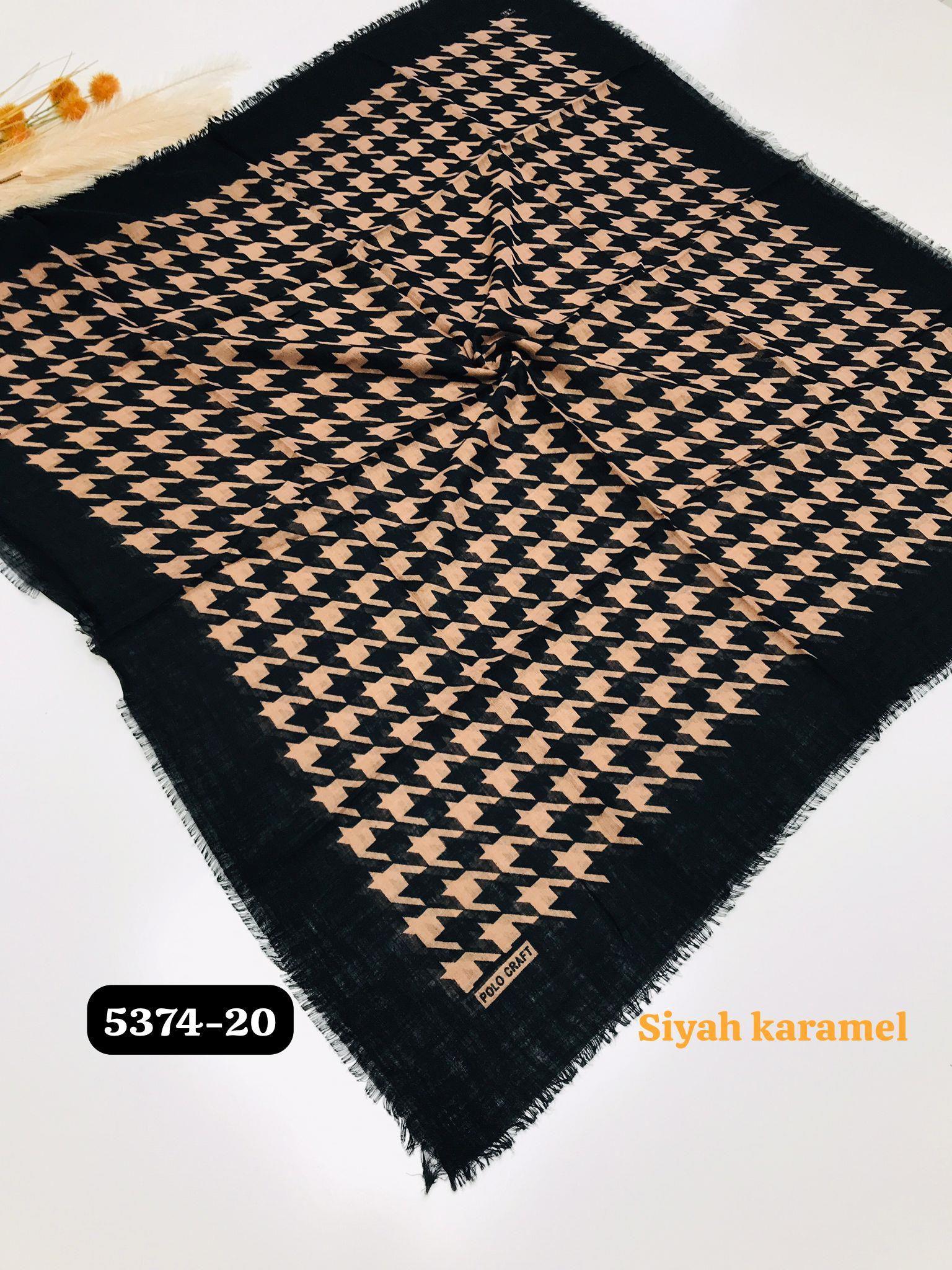 5374 Flamlı  Pamuk Eşarp