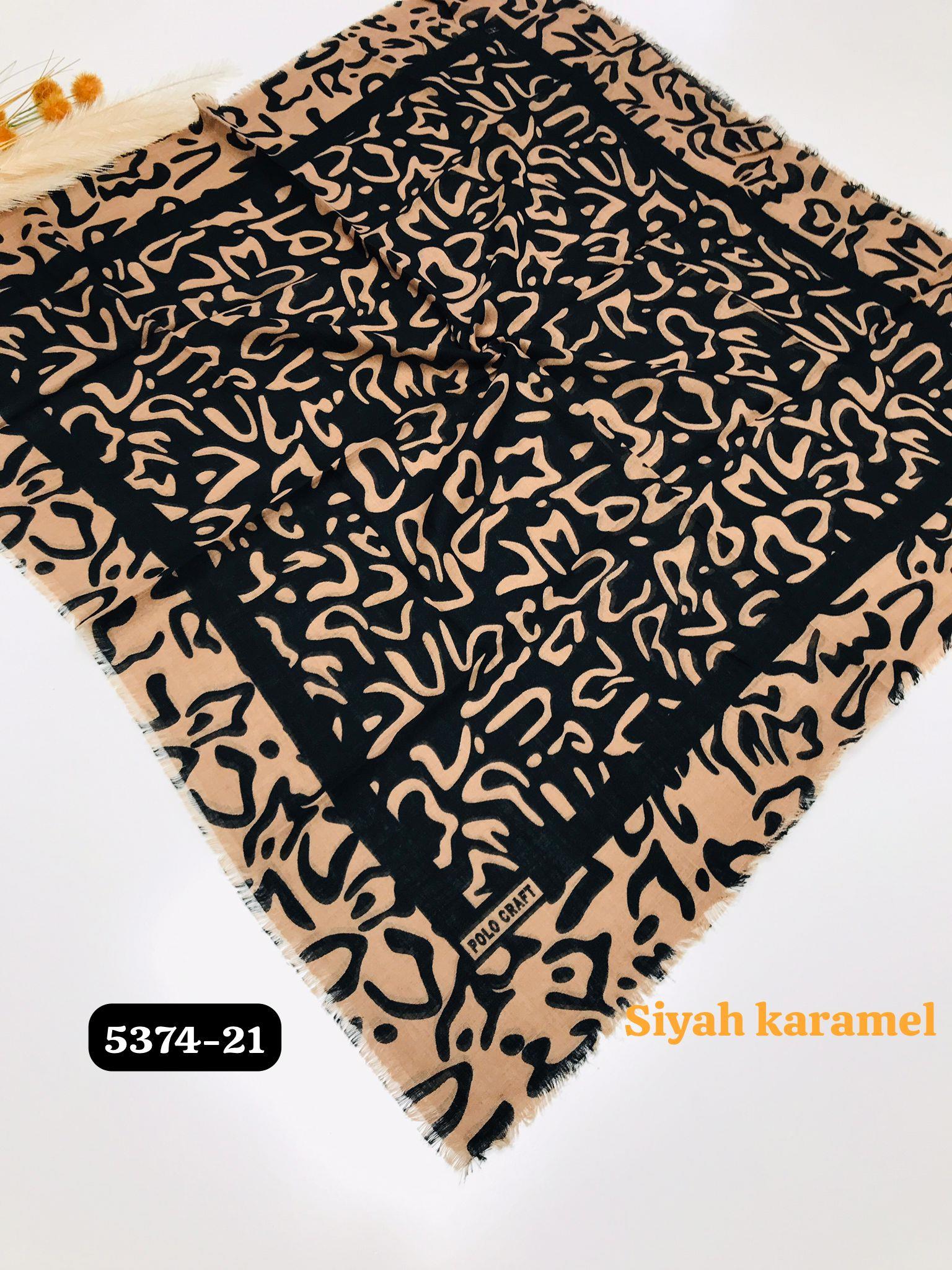 5374 Flamlı  Pamuk Eşarp
