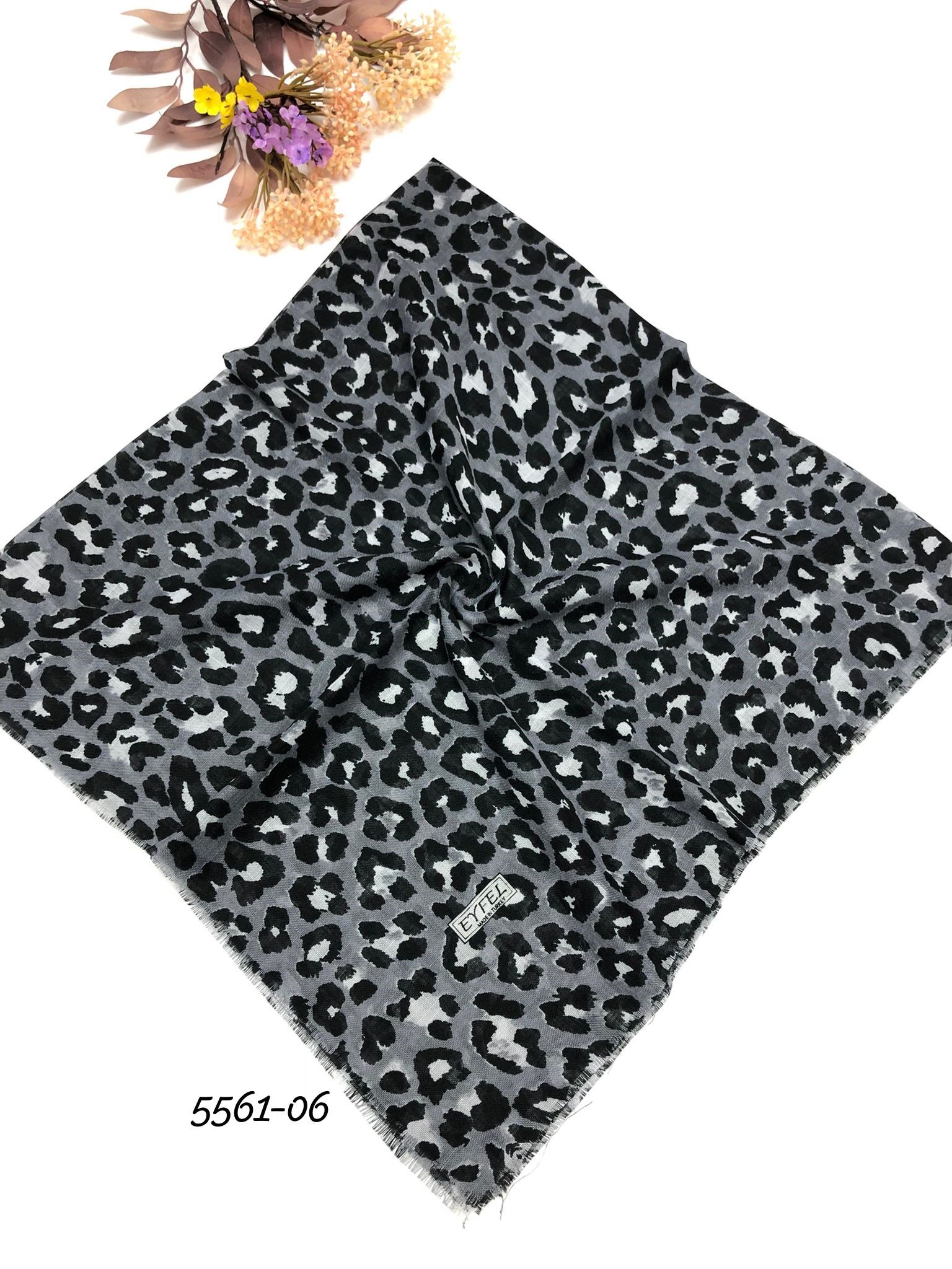 5561 Flamlı Pamuk Eşarp