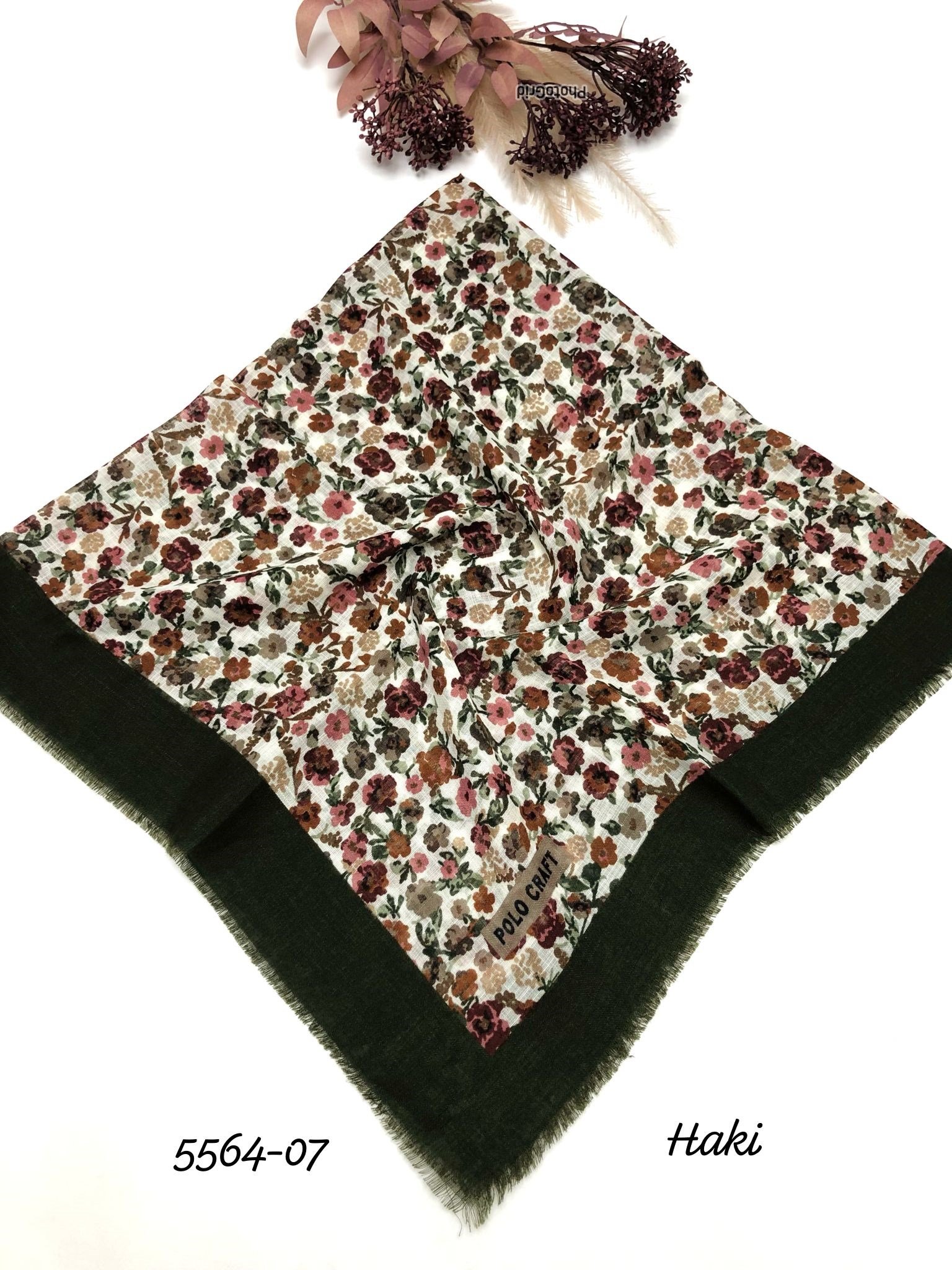 5564 Flamlı Pamuk Eşarp