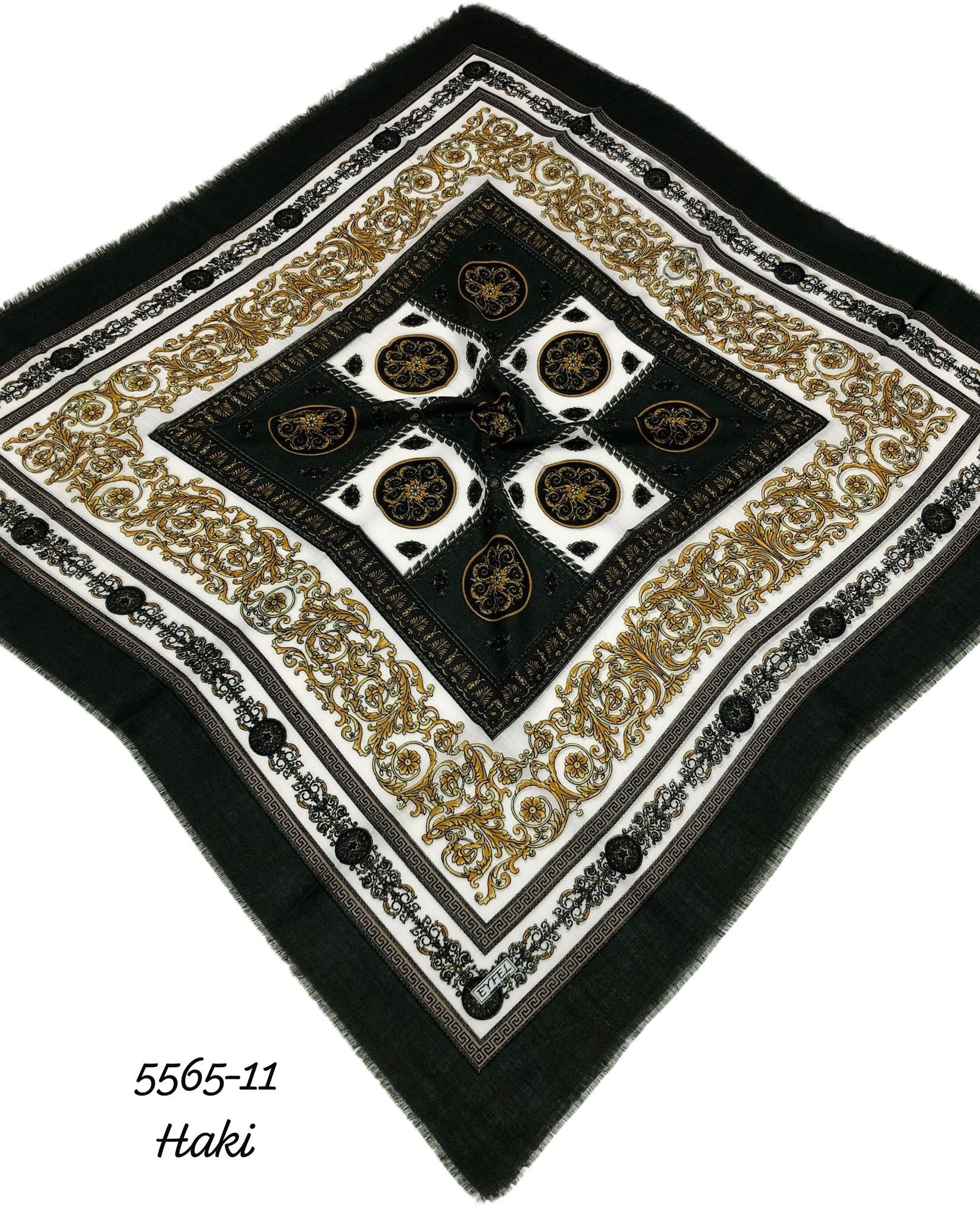 5565 Flamlı Pamuk Eşarp