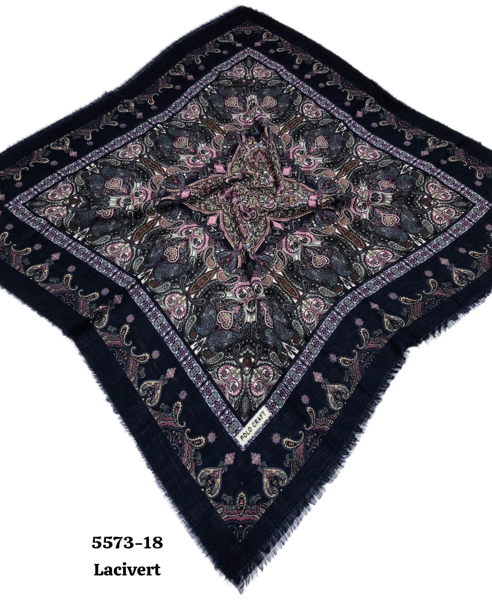 5573 Flamlı Pamuk Eşarp