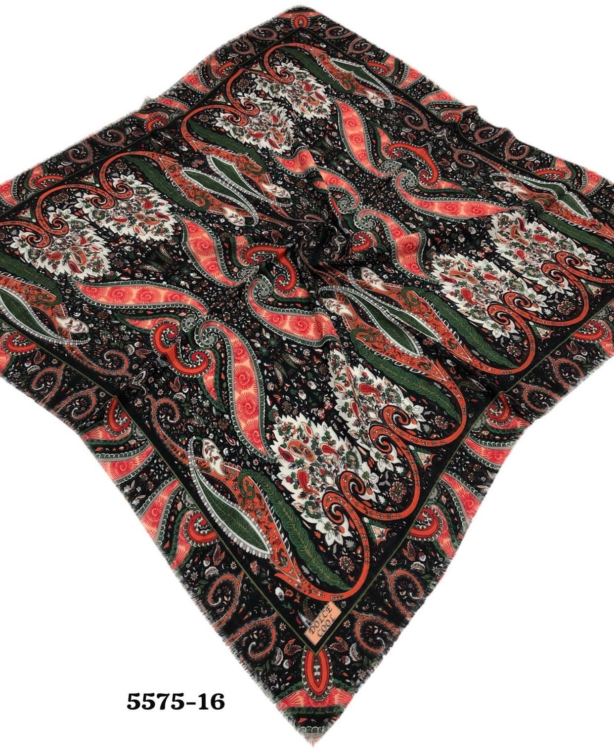 5575 Flamlı Pamuk Eşarp
