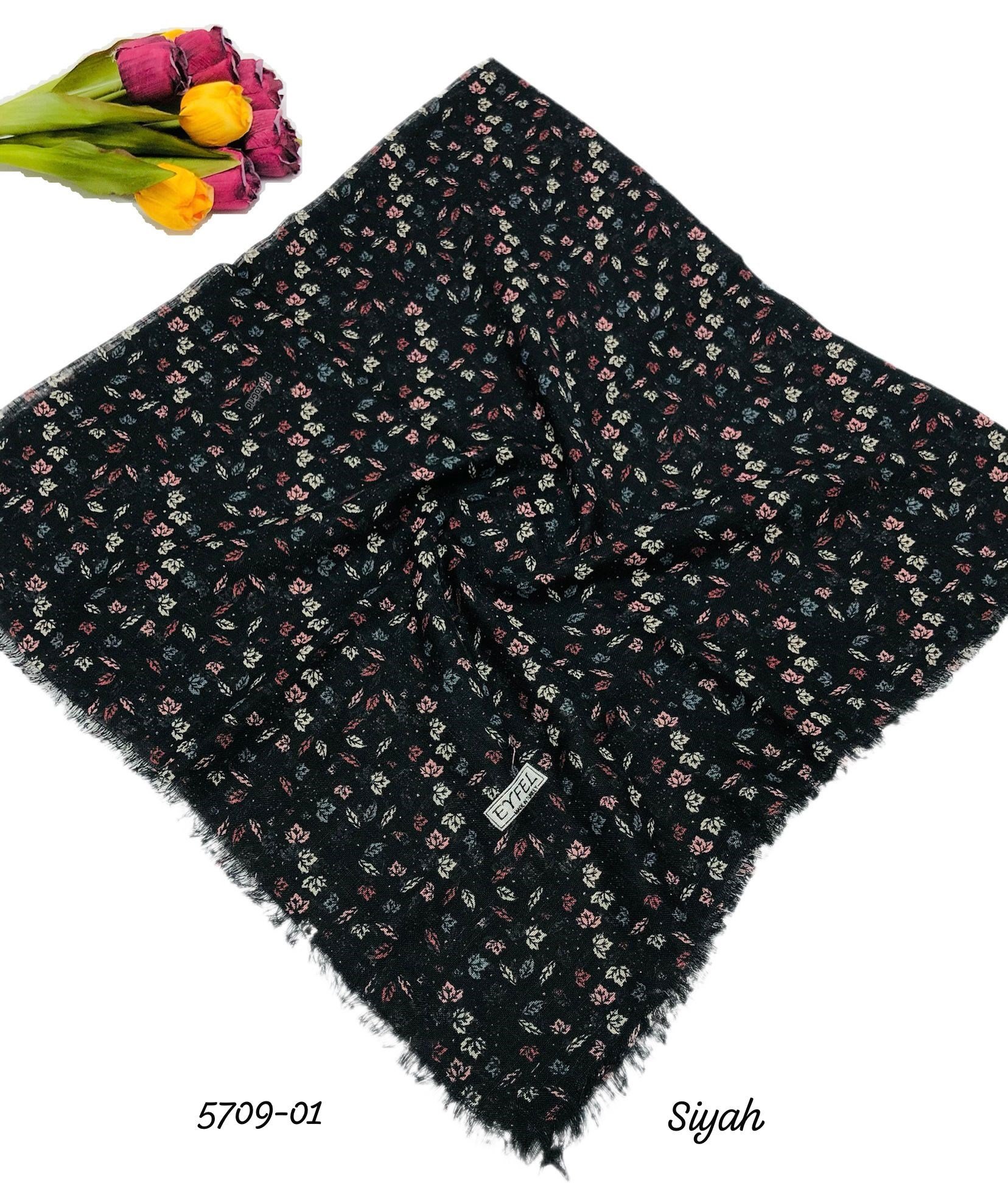 5709 Flamlı Pamuk Eşarp