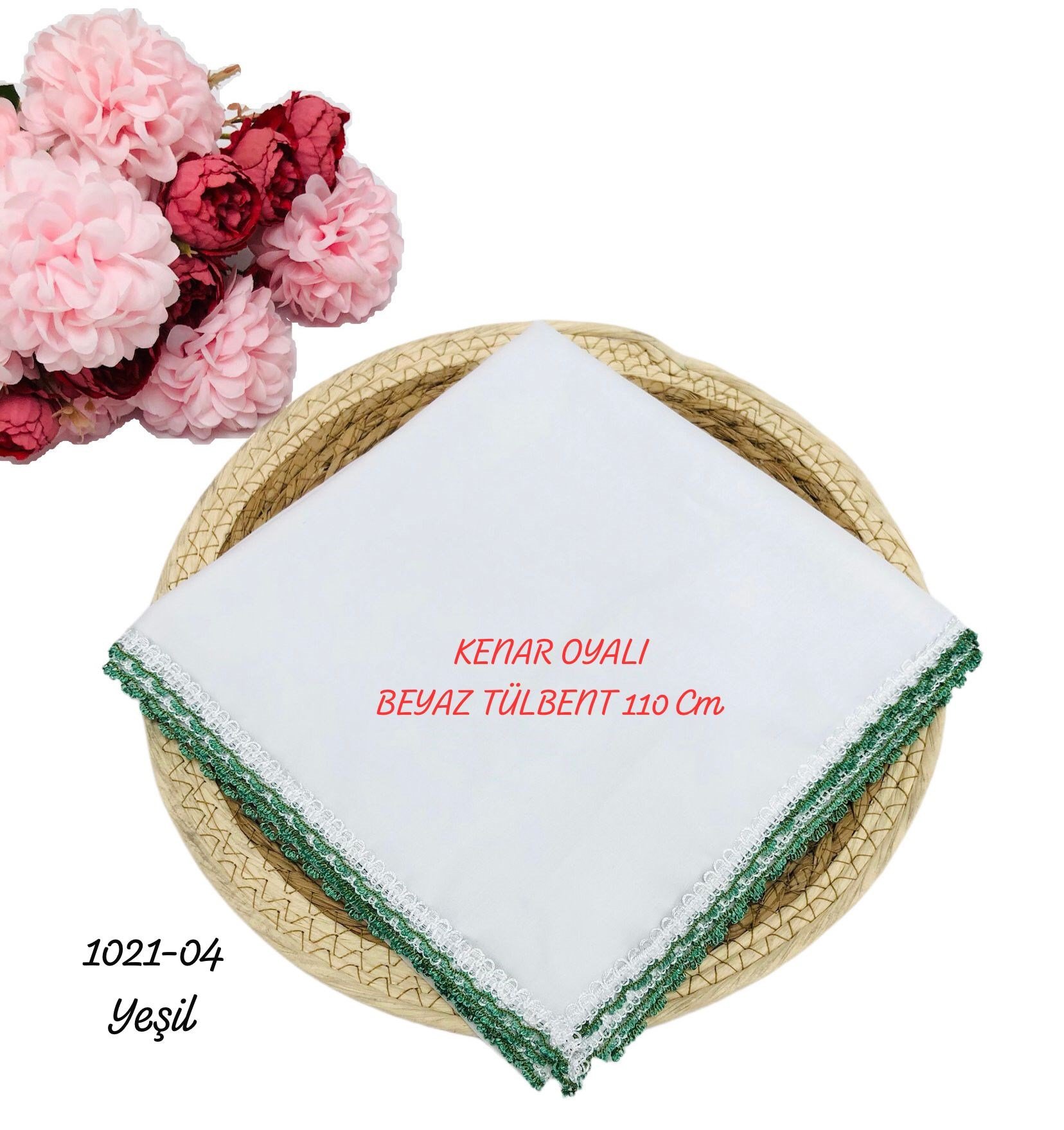 Kenarı Oyalı Tülbent 110 cm