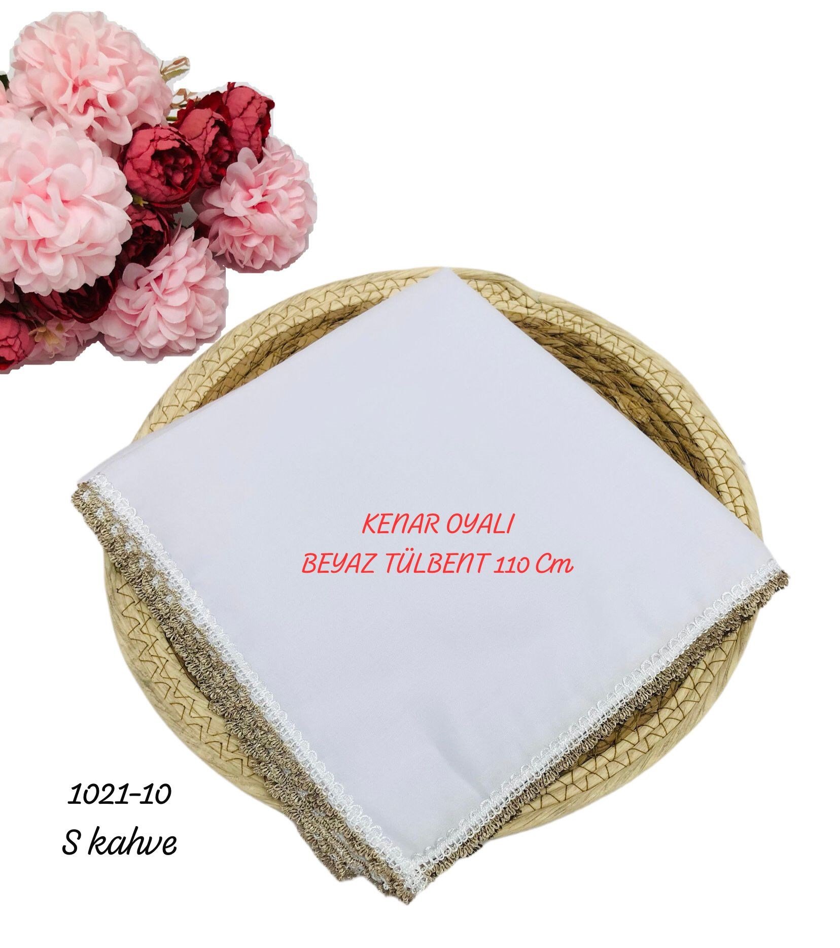 Kenarı Oyalı Tülbent 110 cm