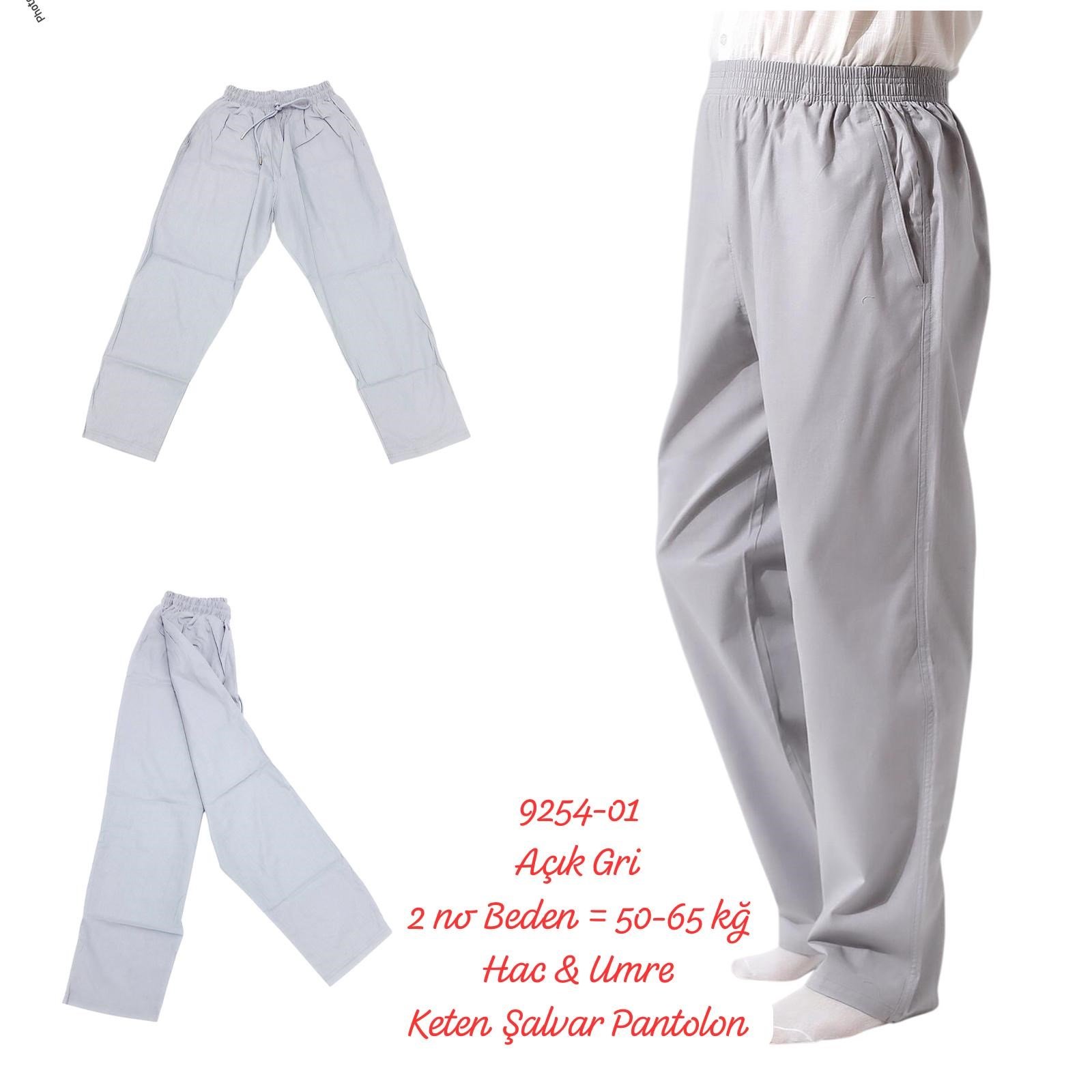 9254 Hac & Umre Keten Şalvar Pantalon