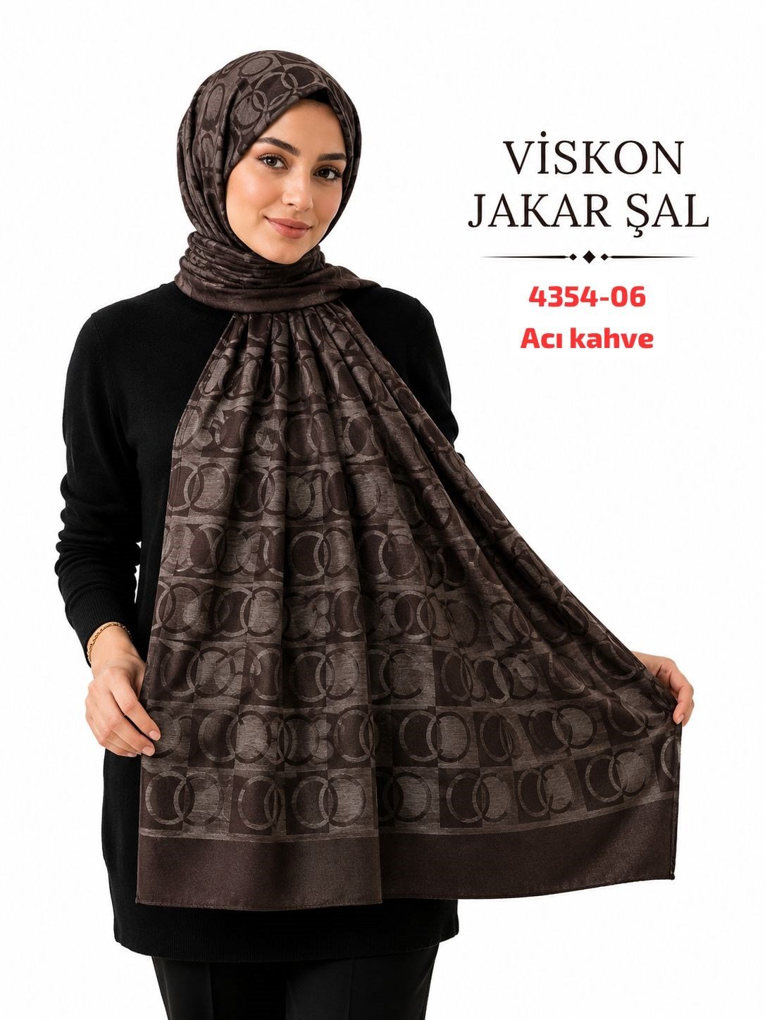 Lüx Viskon Jakar Şal