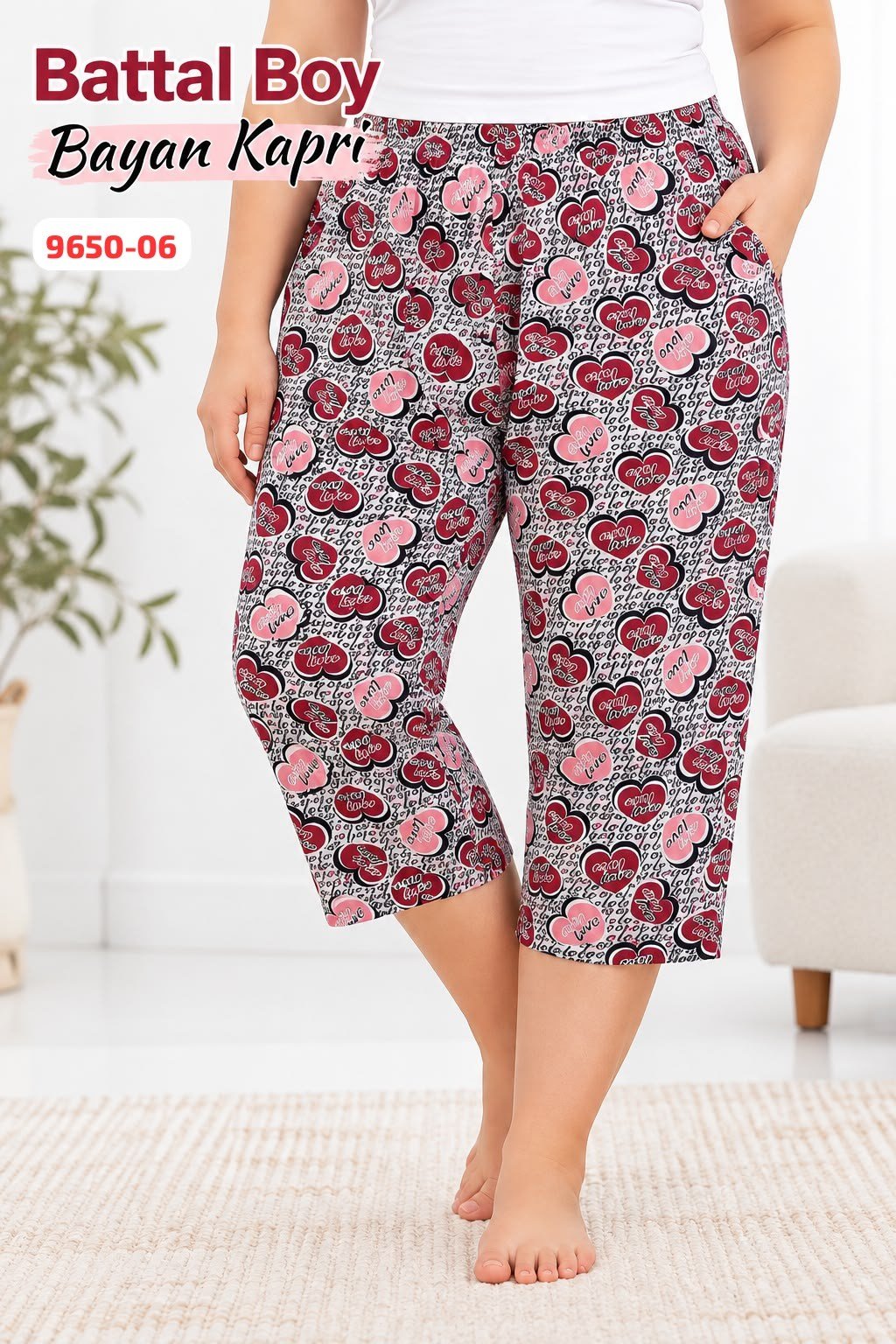 Battal Boy Kapri Pijama