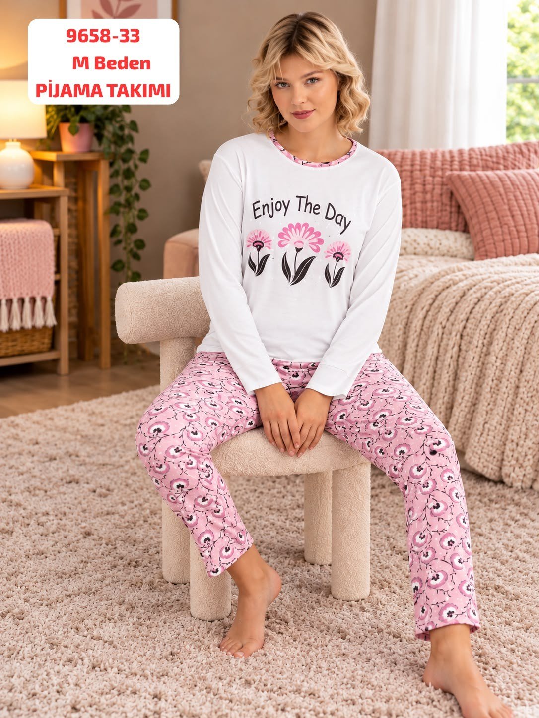 Viskon Pijama Takımı