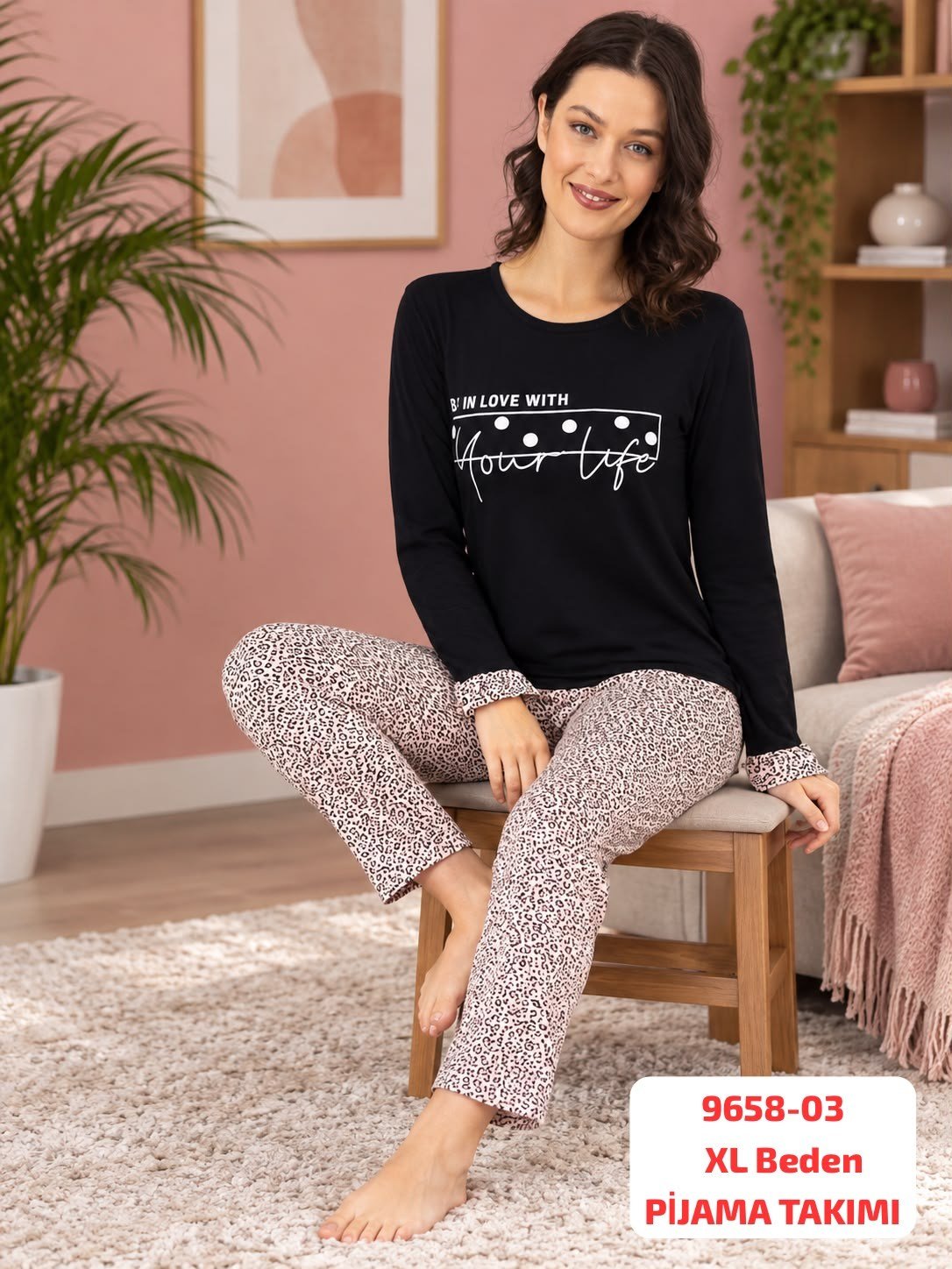 Viskon Pijama Takımı