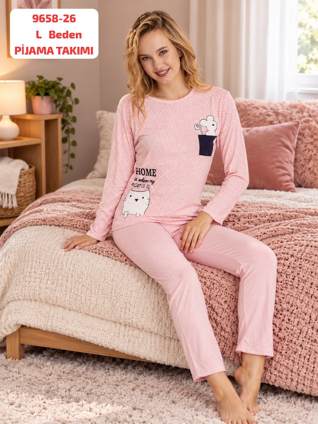 Viskon Pijama Takımı