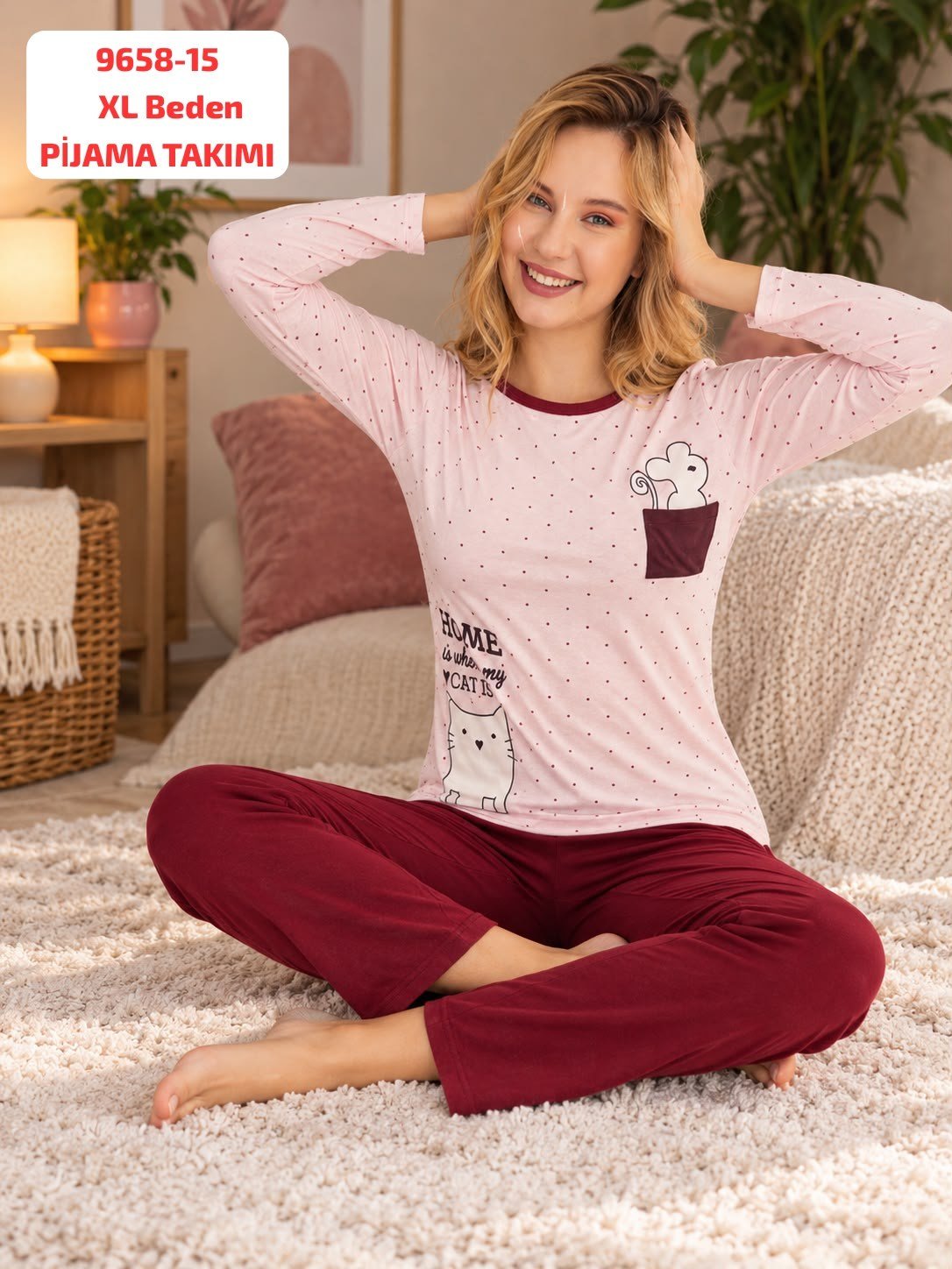 Viskon Pijama Takımı