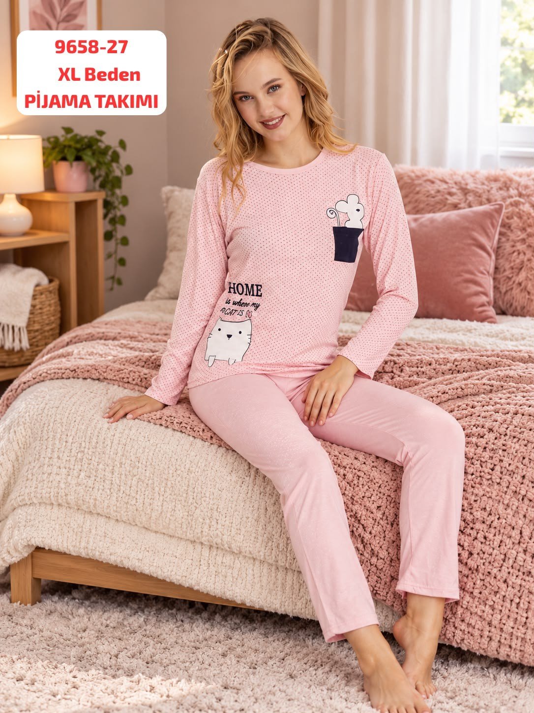 Viskon Pijama Takımı