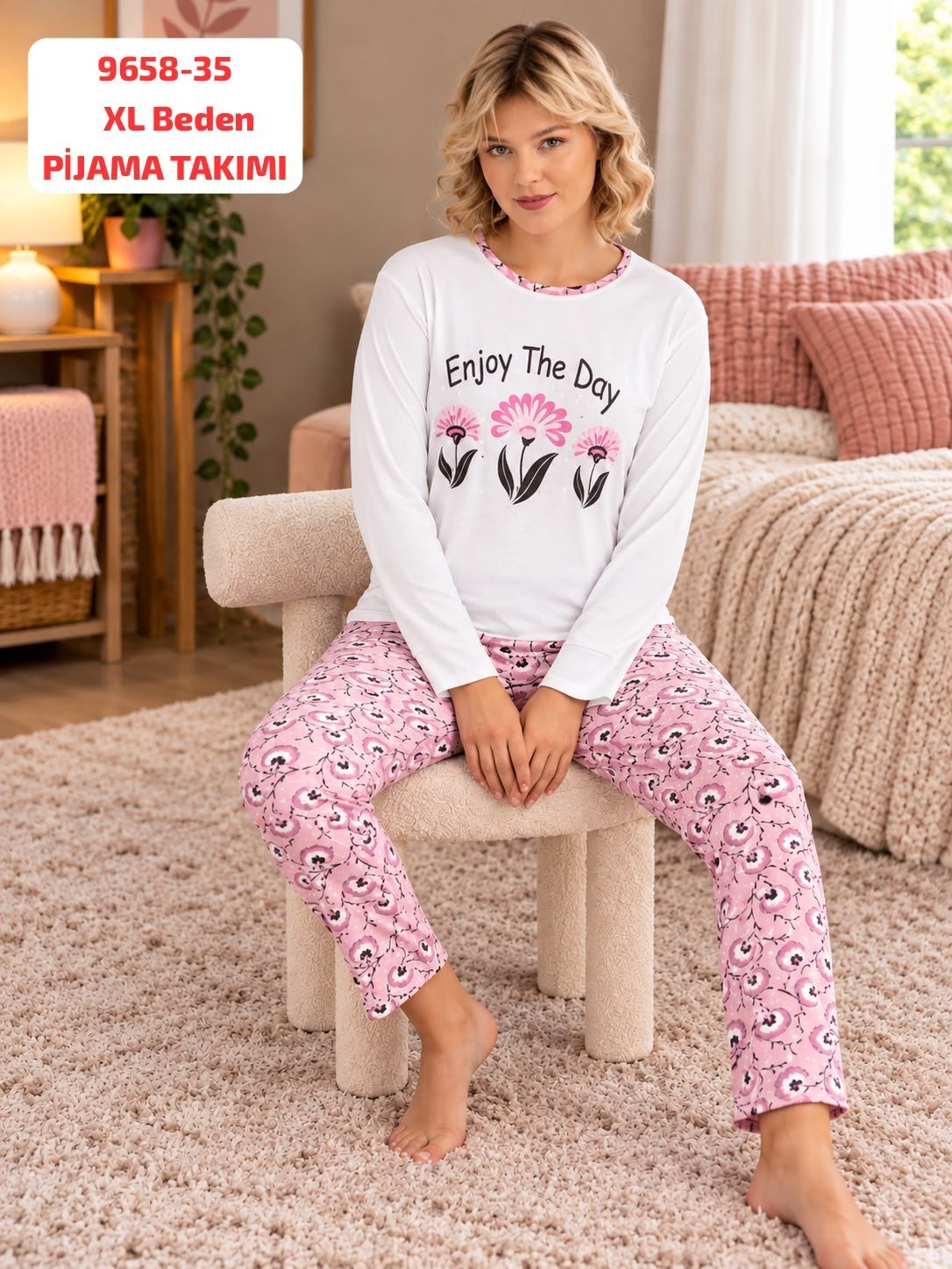 Viskon Pijama Takımı