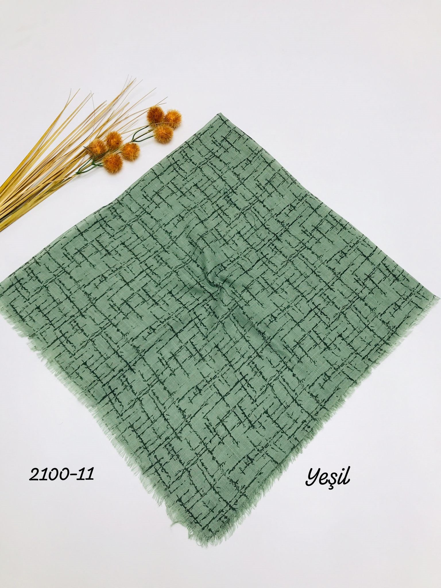 2100 Flamlı Pamuk Eşarp