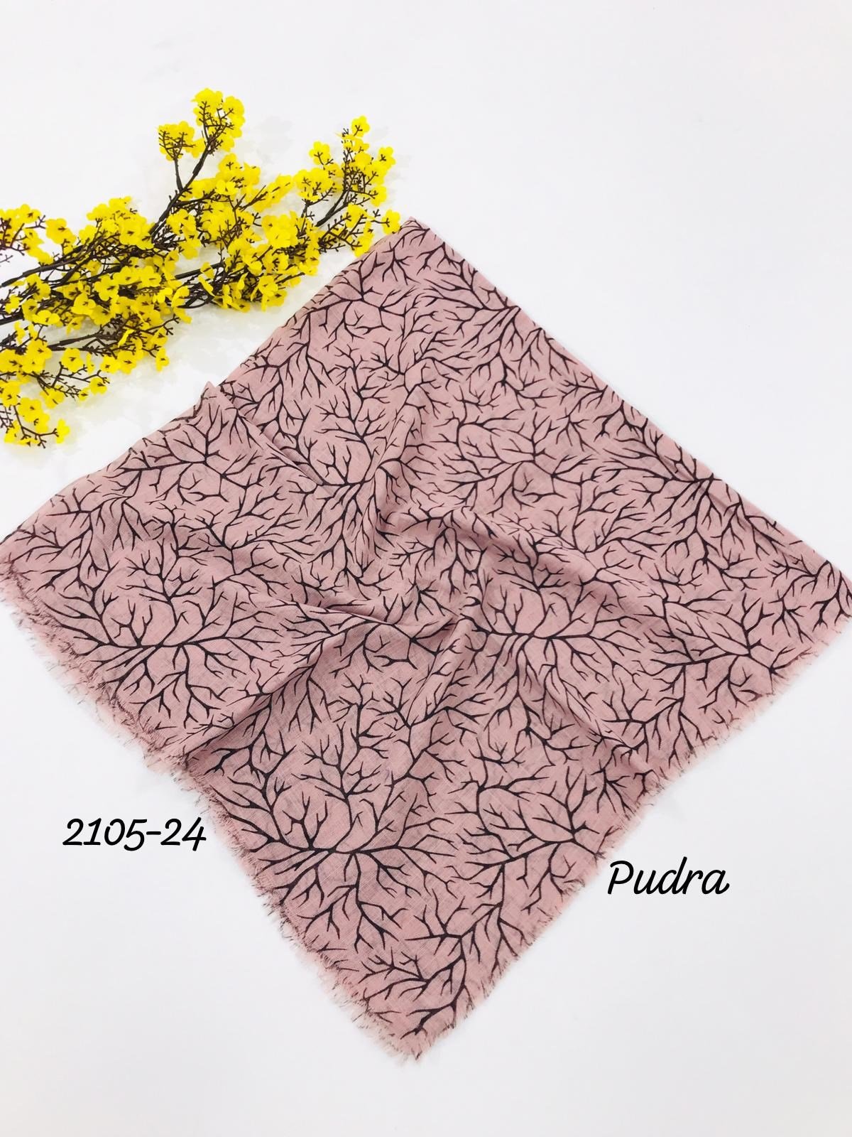 2105 Flamlı Pamuk Eşarp